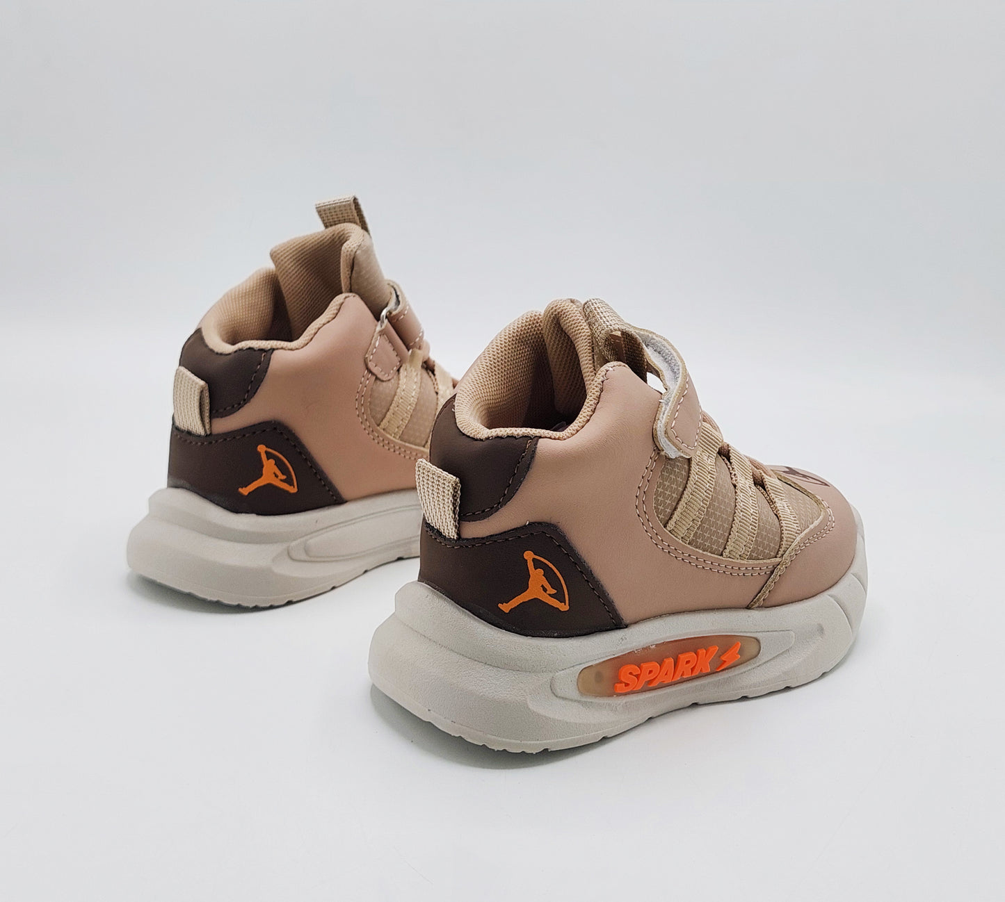 Light Sole Trendy Look Sneakers for Kids - HLB03 (Beige)