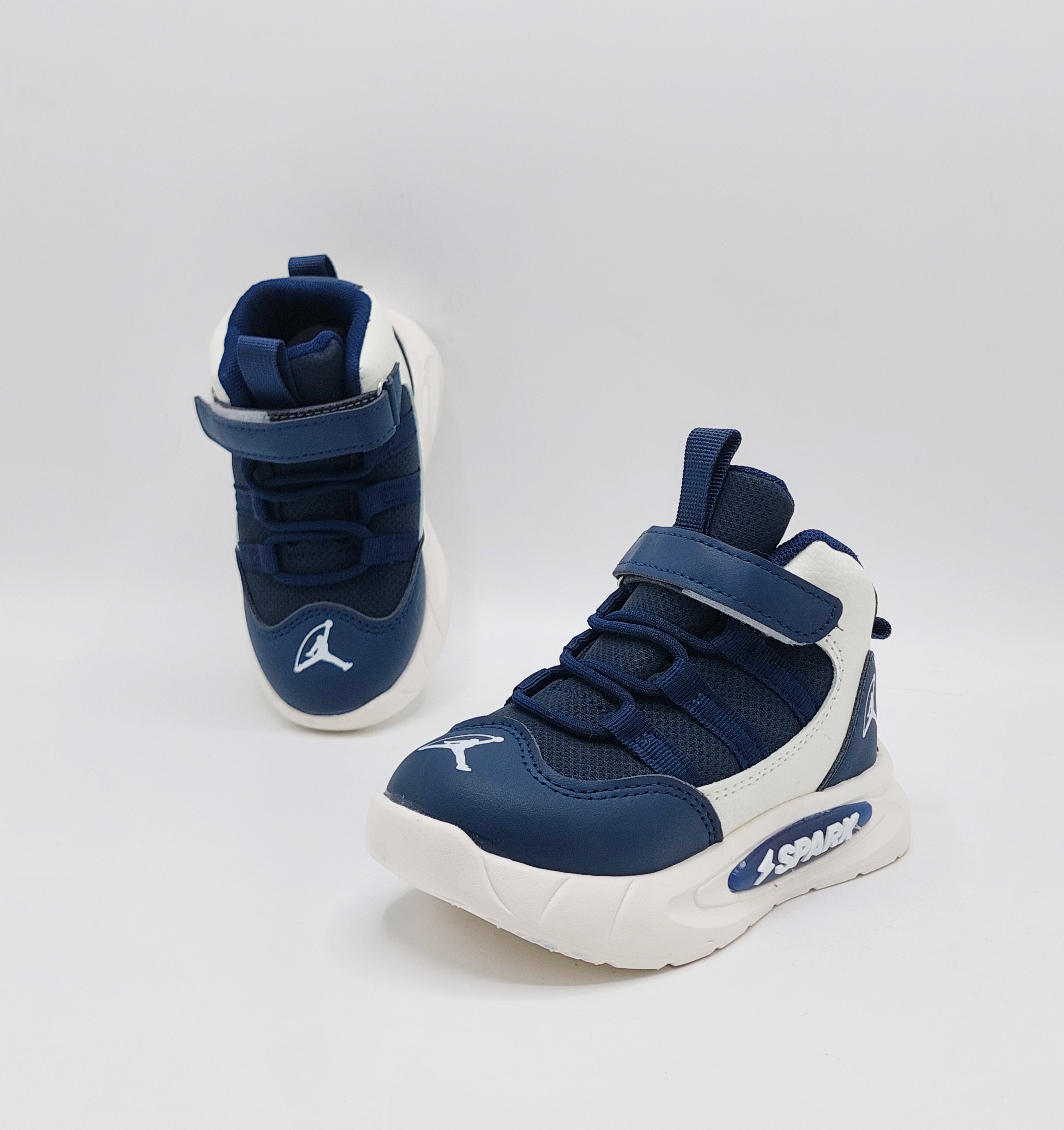 Light Sole Trendy Look Sneakers for Kids - HLB03 (Navy)