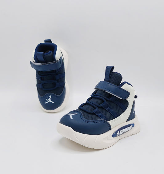 Light Sole Trendy Look Sneakers for Kids - HLB03 (Navy)
