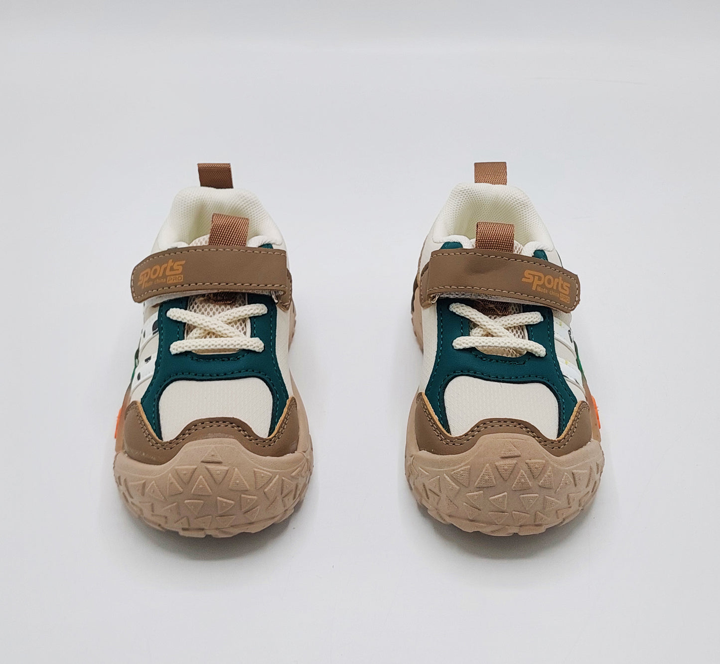 Lights in Sole Cute Design Sneakers for Kids - BTM04 (Khaki)