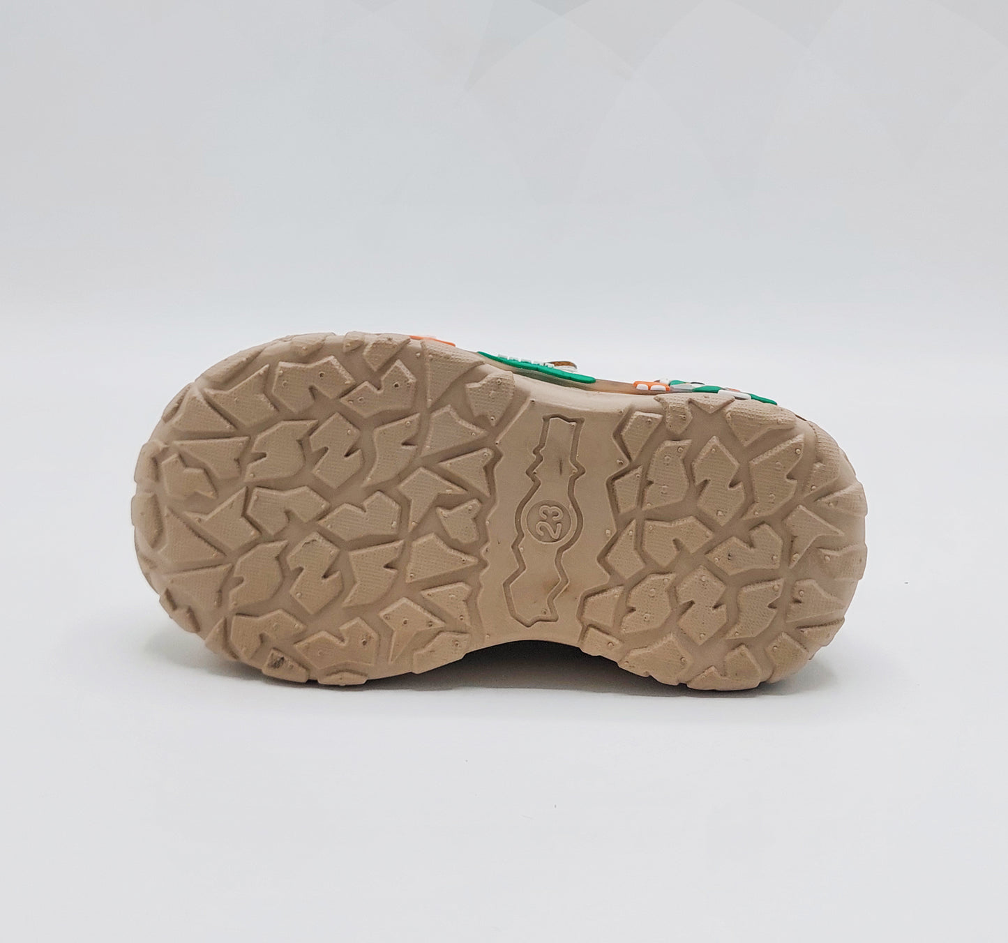 Lights in Sole Cute Design Sneakers for Kids - BTM04 (Khaki)
