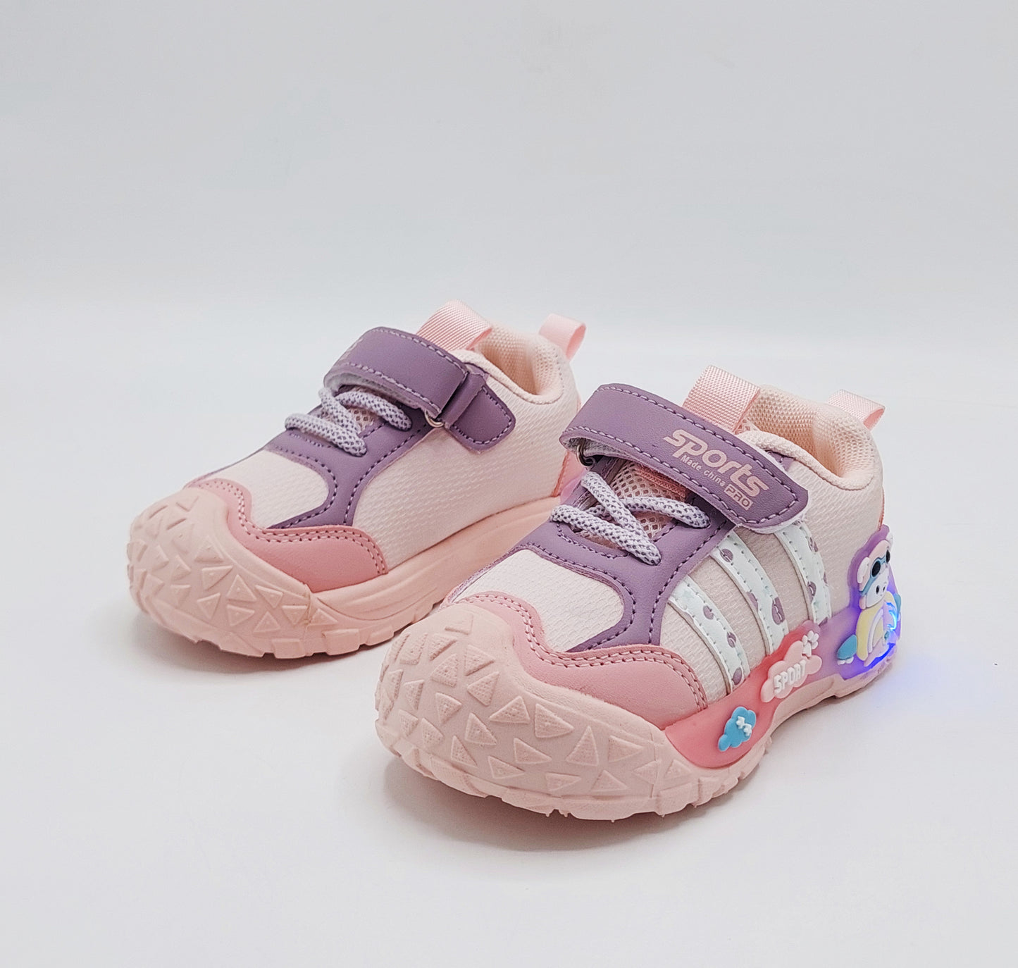 Lights in Sole Cute Design Sneakers for Kids - BTM04 (Pink)
