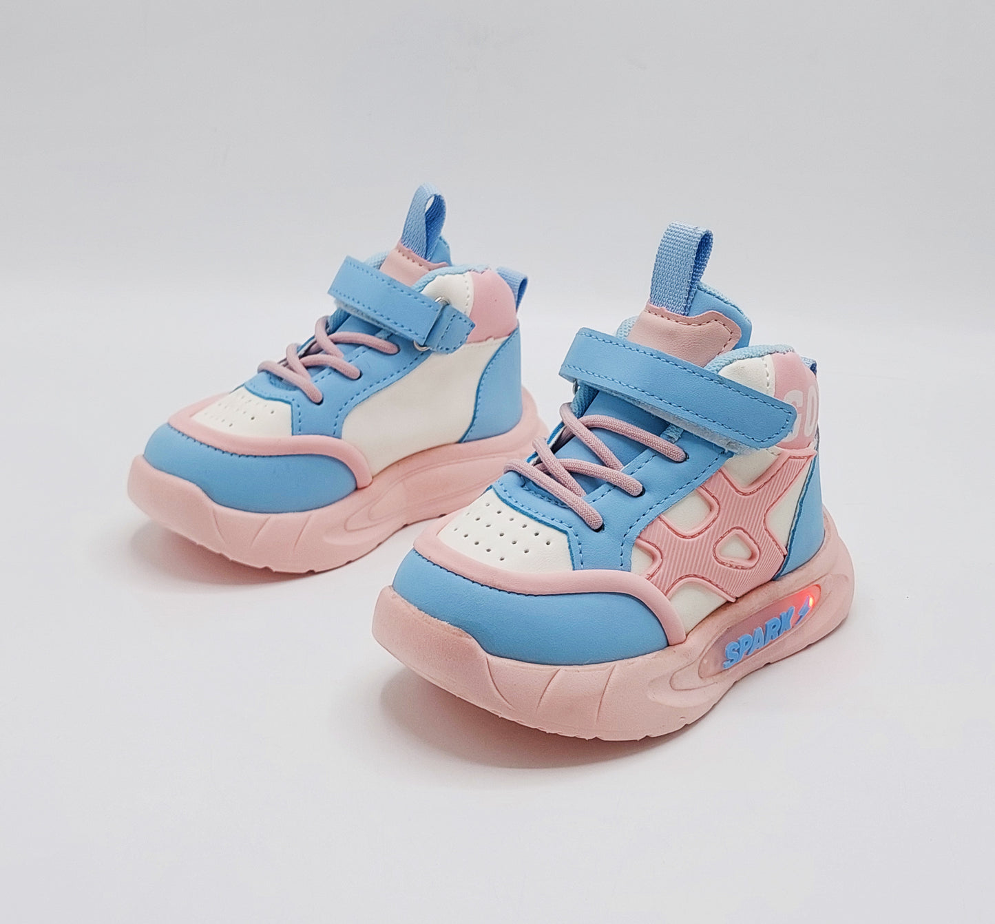 Light Sole Trendy Look Sneakers for Kids - HLB01 (Pink)
