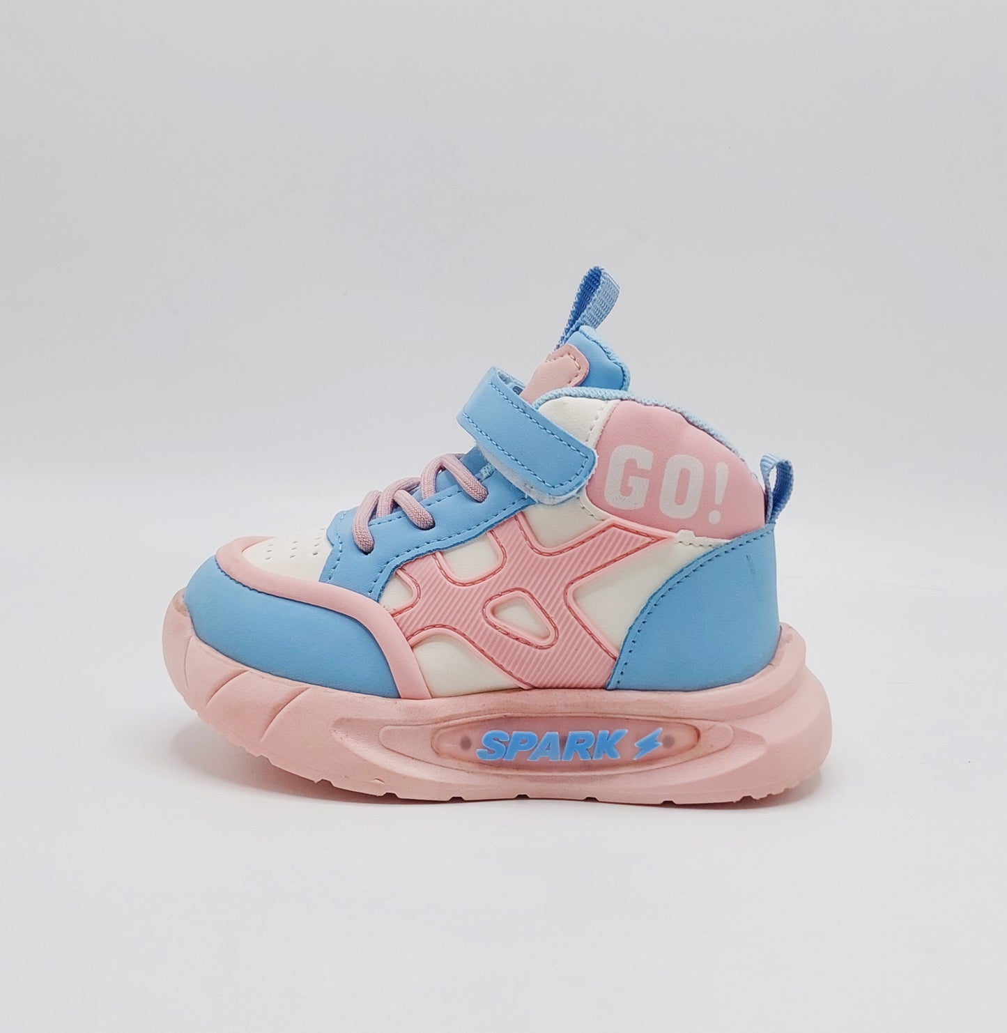 Light Sole Trendy Look Sneakers for Kids - HLB01 (Pink)