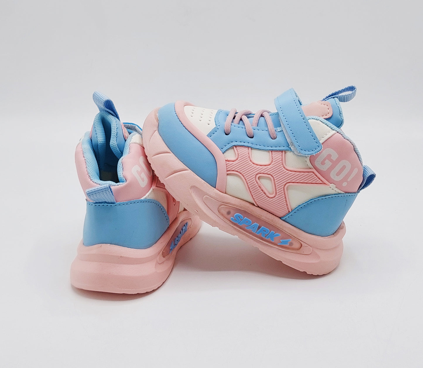 Light Sole Trendy Look Sneakers for Kids - HLB01 (Pink)