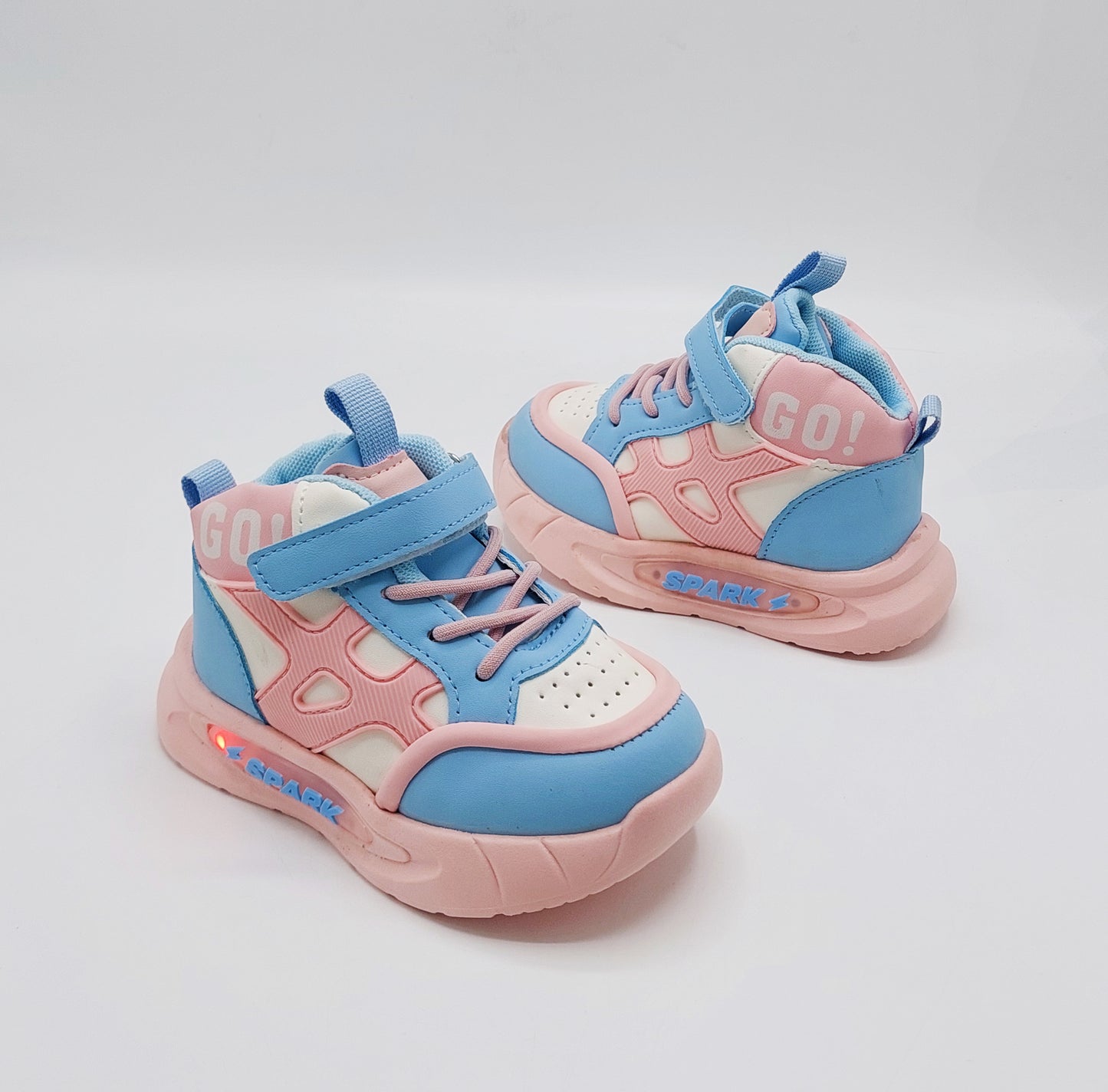 Light Sole Trendy Look Sneakers for Kids - HLB01 (Pink)