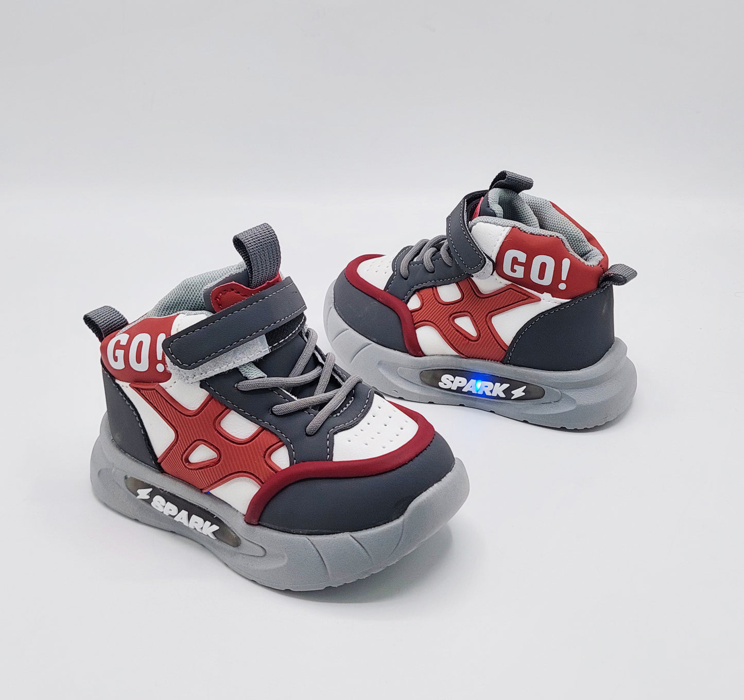 Light Sole Trendy Look Sneakers for Kids - HLB01 (Gray)