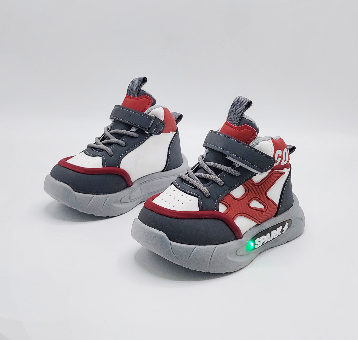 Light Sole Trendy Look Sneakers for Kids - HLB01 (Gray)