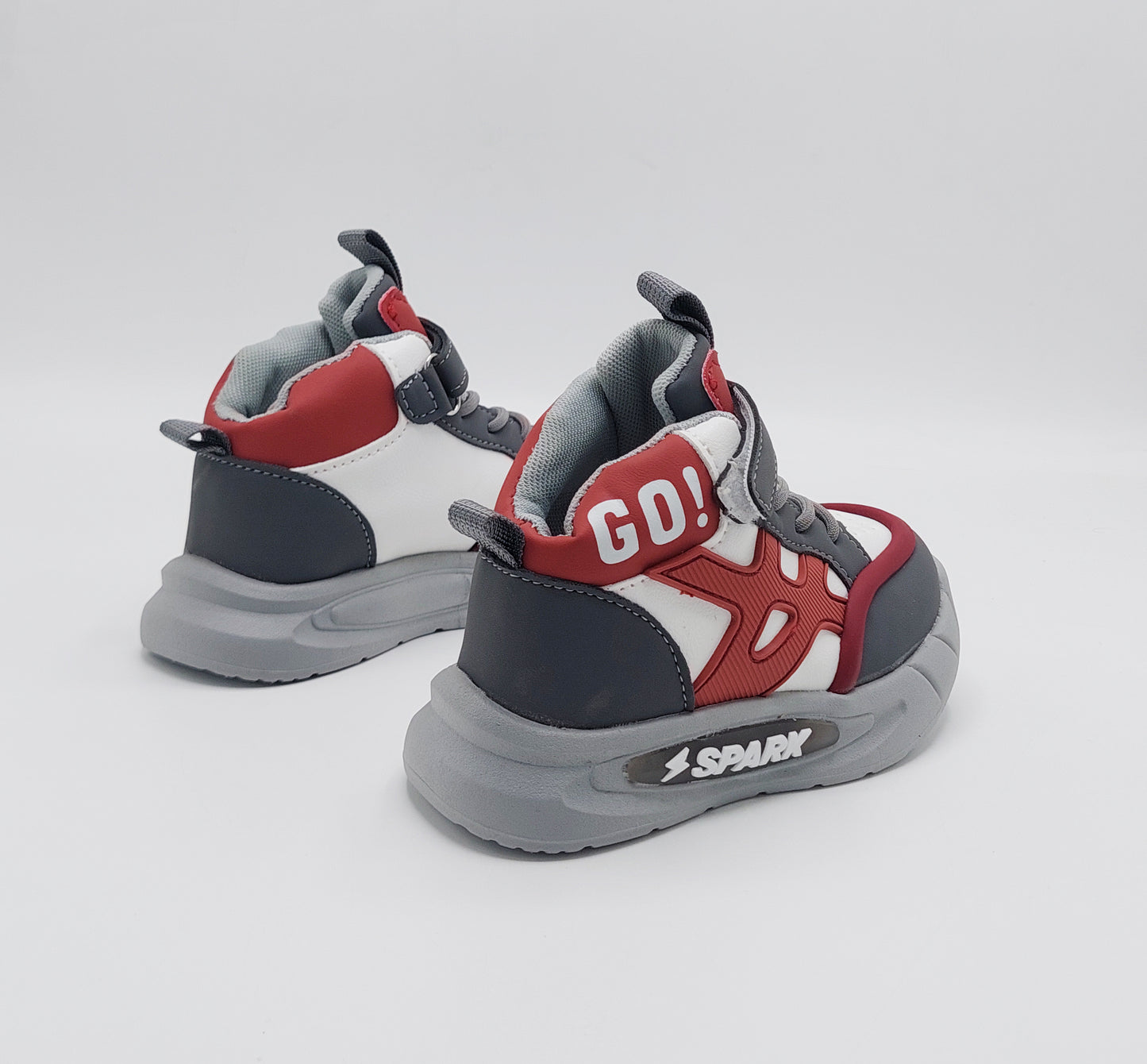 Light Sole Trendy Look Sneakers for Kids - HLB01 (Gray)
