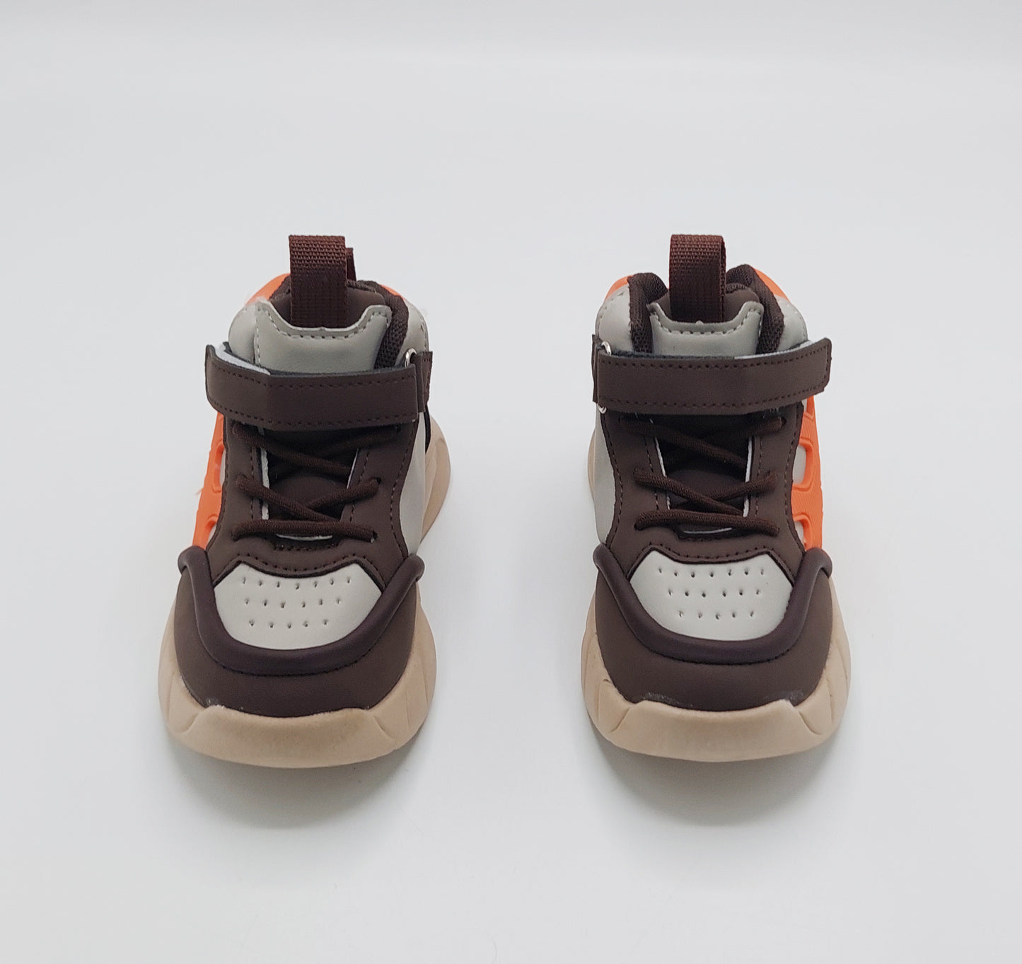 Light Sole Trendy Look Sneakers for Kids - HLB01 (Brown)