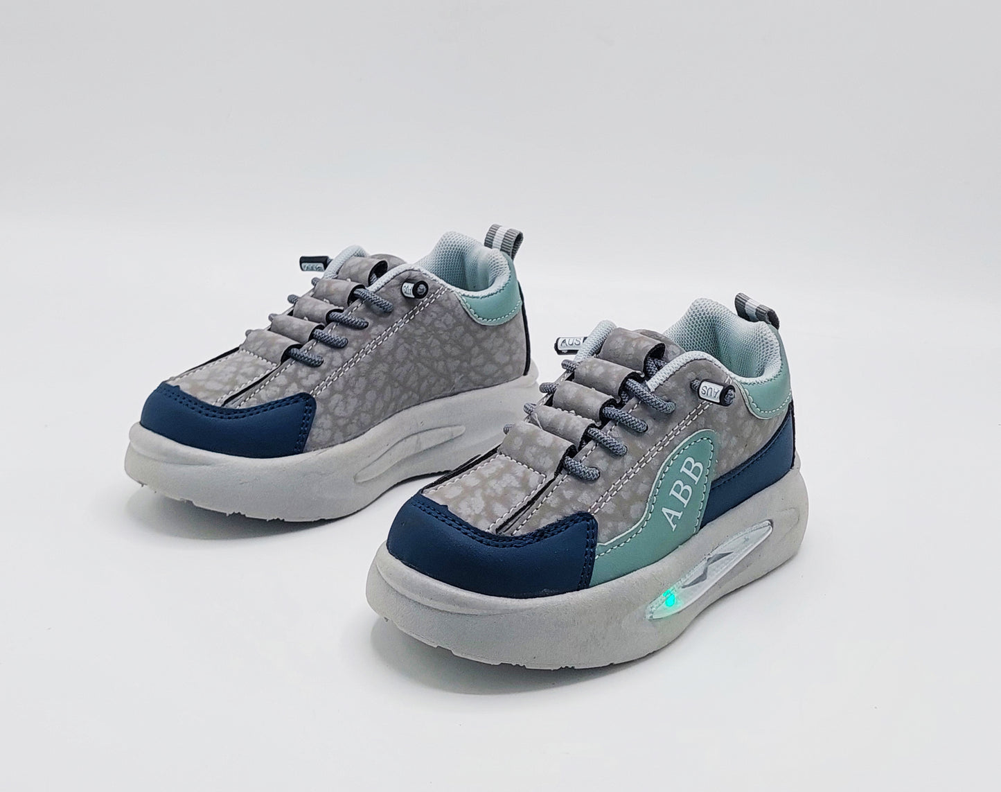 Lights in Sole New Trendy Design Sneakers for Kids - ABB512 (Gray)