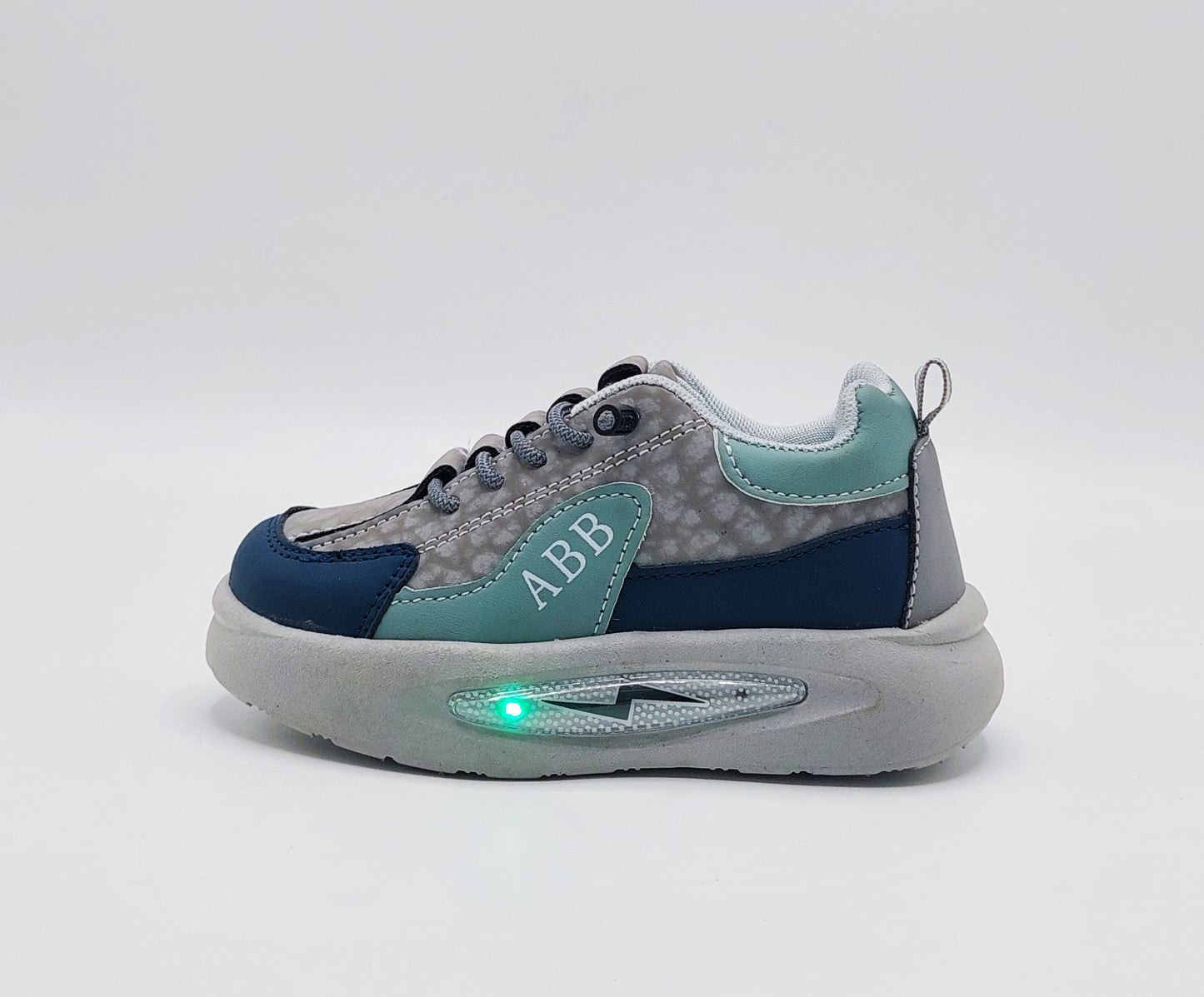Lights in Sole New Trendy Design Sneakers for Kids - ABB512 (Gray)