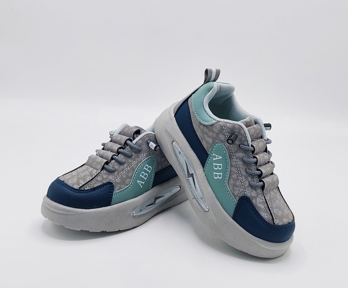 Lights in Sole New Trendy Design Sneakers for Kids - ABB512 (Gray)