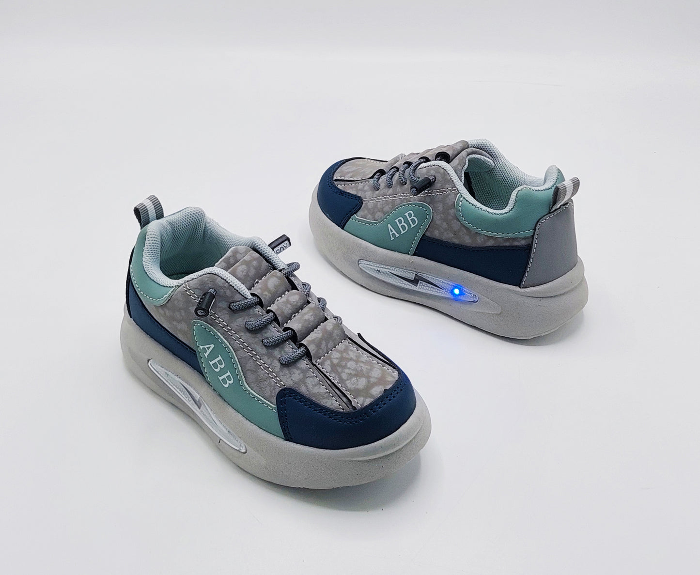 Lights in Sole New Trendy Design Sneakers for Kids - ABB512 (Gray)