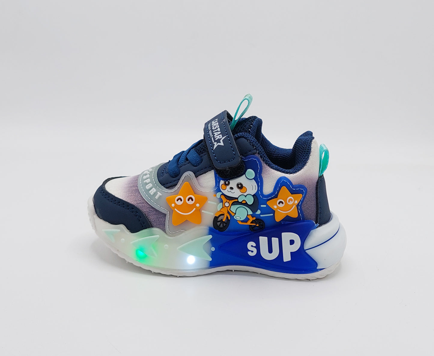 Lights In Sole Cute Design Shoes for Kids - SB14 (Blue)