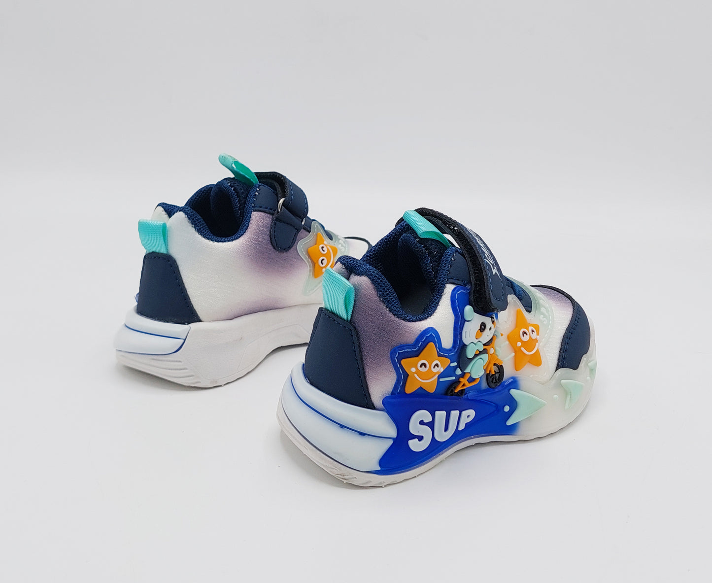 Lights In Sole Cute Design Shoes for Kids - SB14 (Blue)