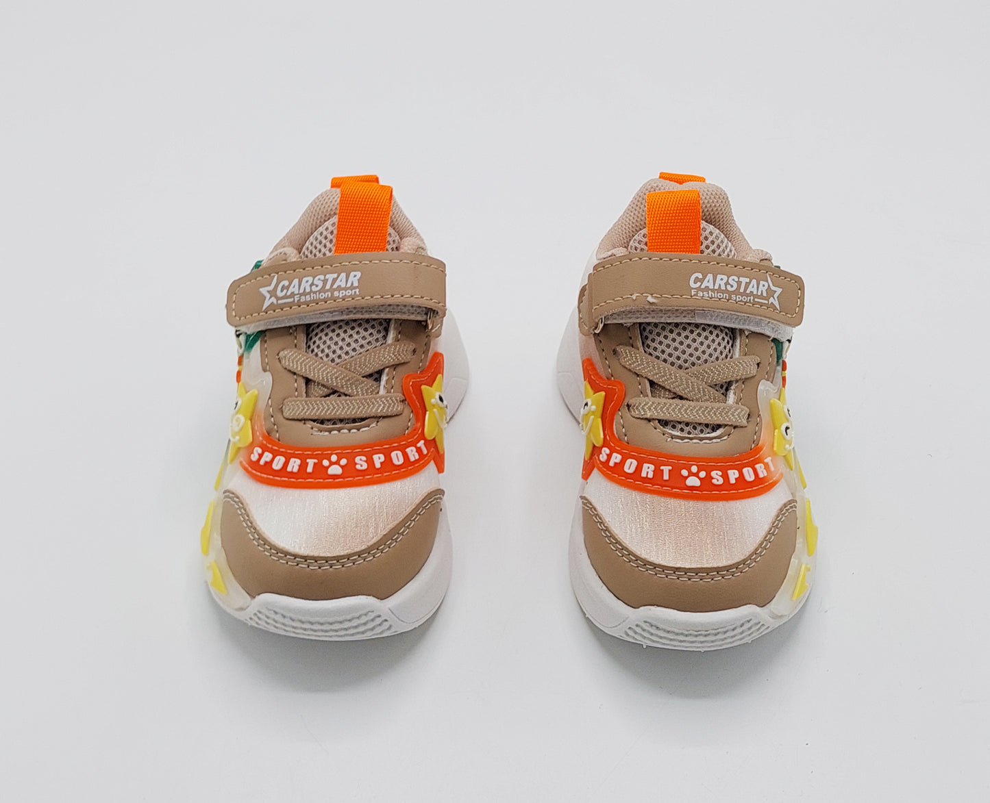 Lights In Sole Cute Design Shoes for Kids - SB14 (Beige)