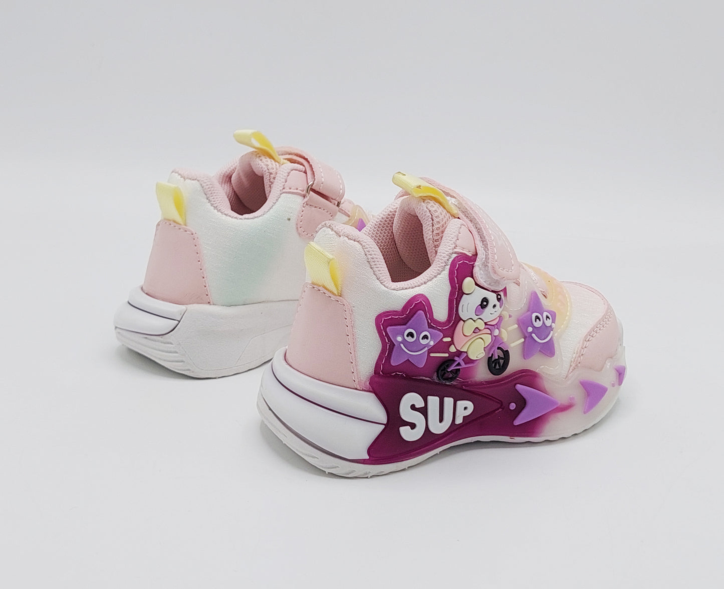 Lights In Sole Cute Design Shoes for Kids - SB14 (Pink)