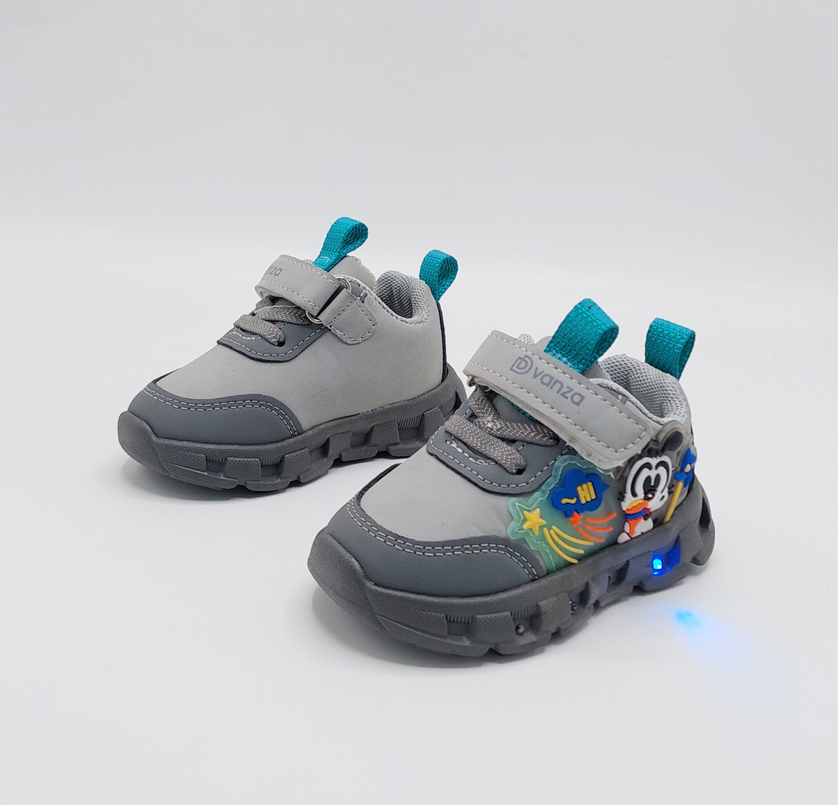 Lights in Sole Mickey theme Shoes for Kids - DVM1 (Gray)
