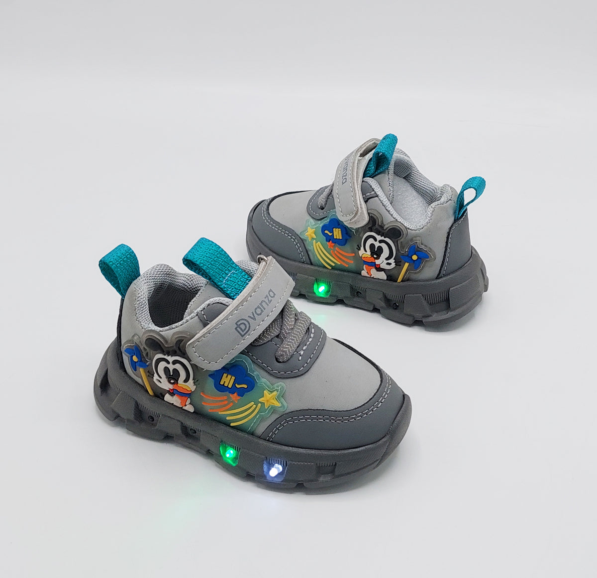 Lights in Sole Mickey theme Shoes for Kids - DVM1 (Gray)