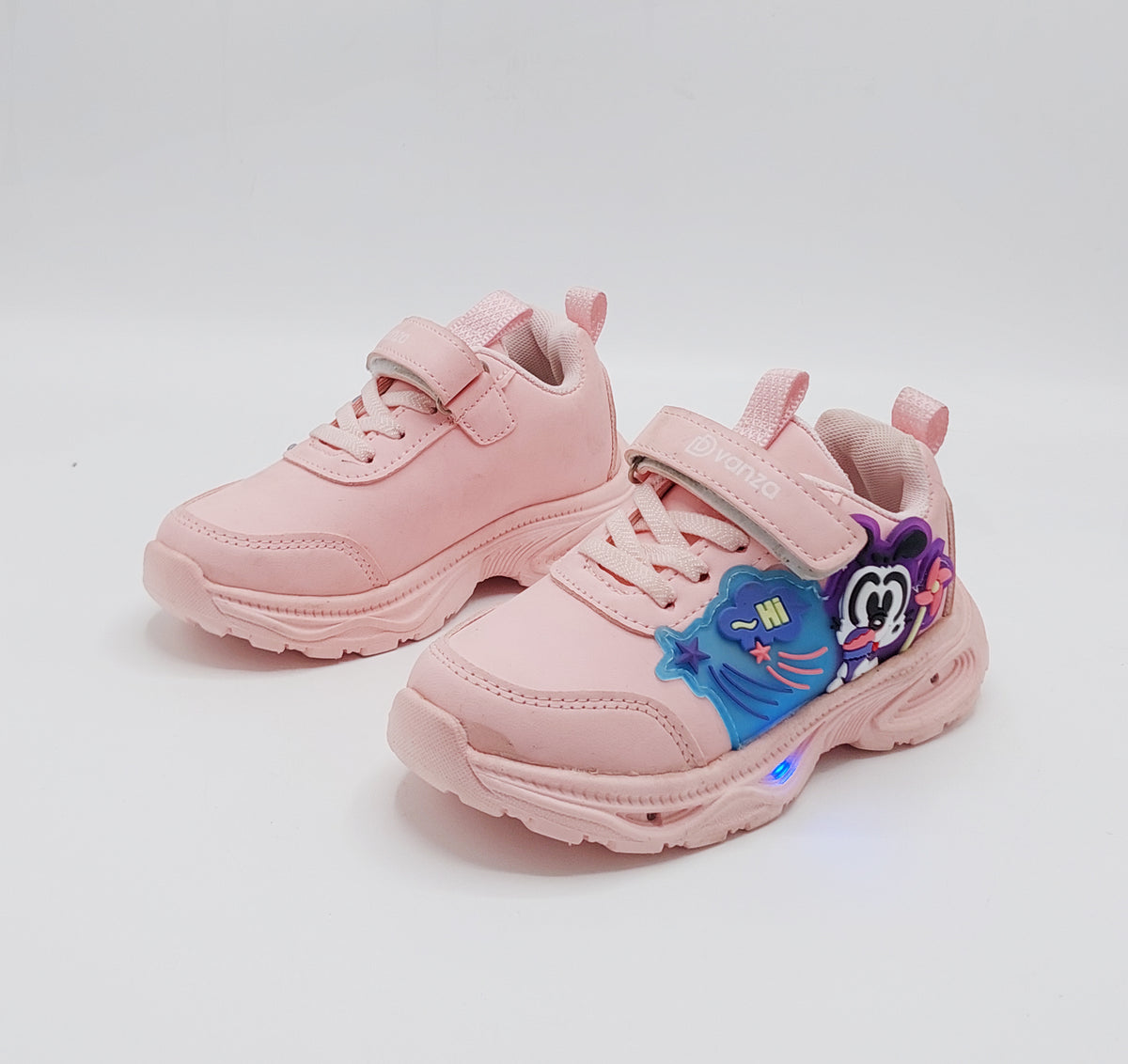 Lights in Sole Mickey theme Shoes for Kids - DVM1 (Pink)
