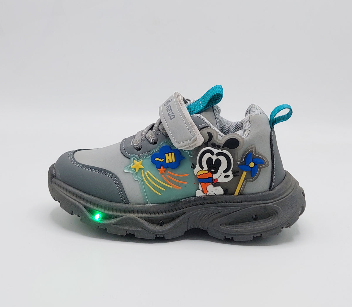 Lights in Sole Mickey theme Shoes for Kids - DVM1 (Gray)