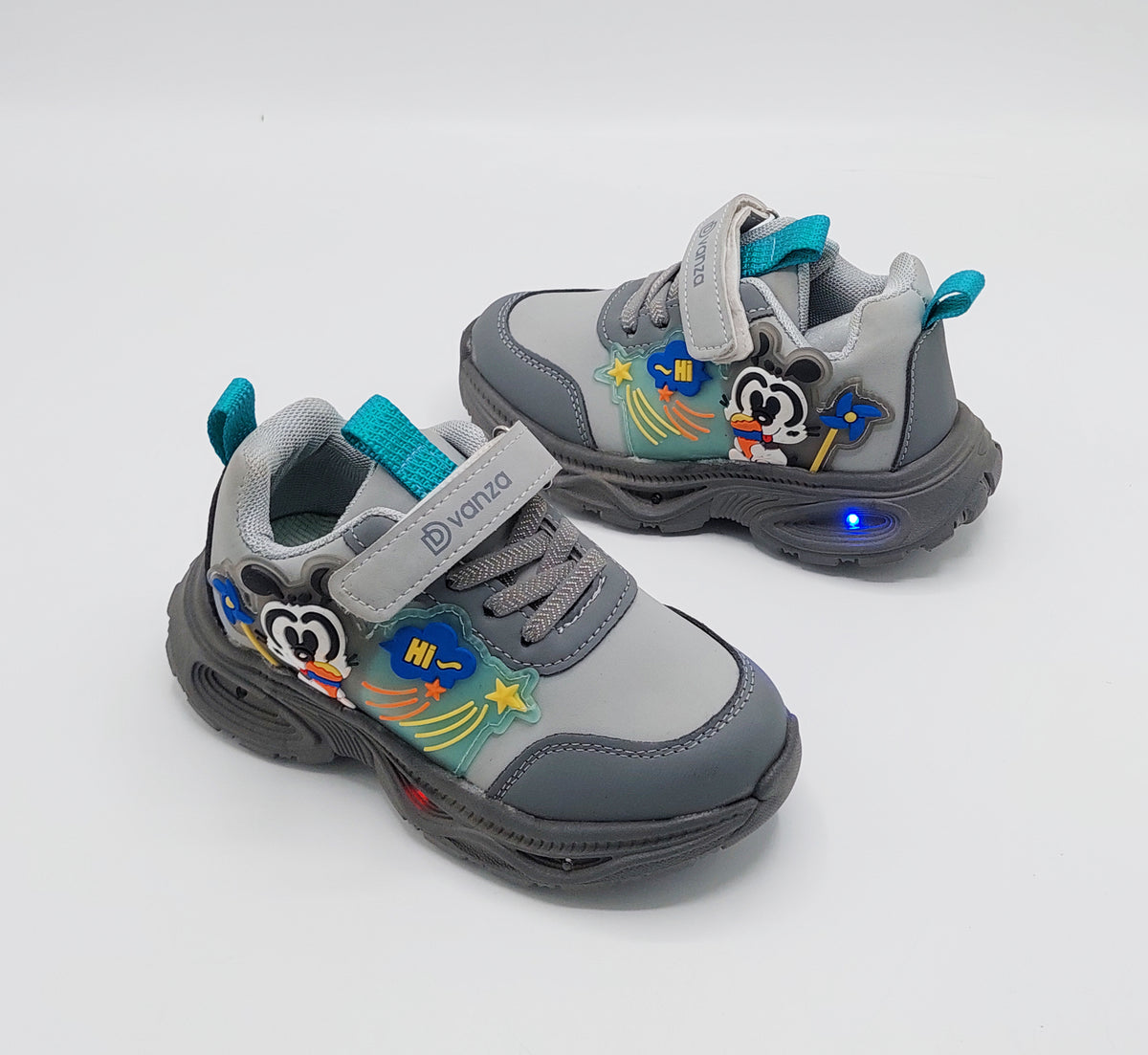 Lights in Sole Mickey theme Shoes for Kids - DVM1 (Gray)