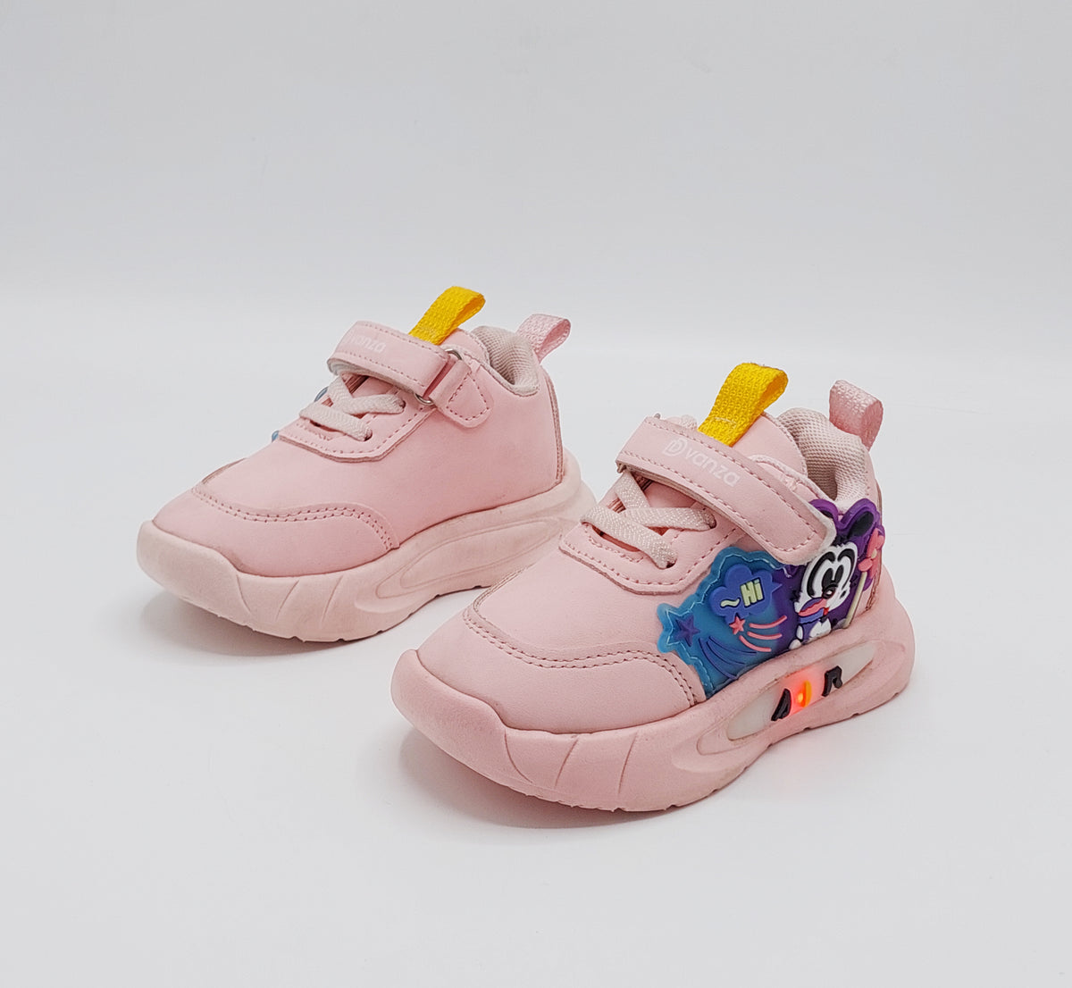 Lights in Sole Mickey theme Shoes for Kids - DVM1 (Pink)