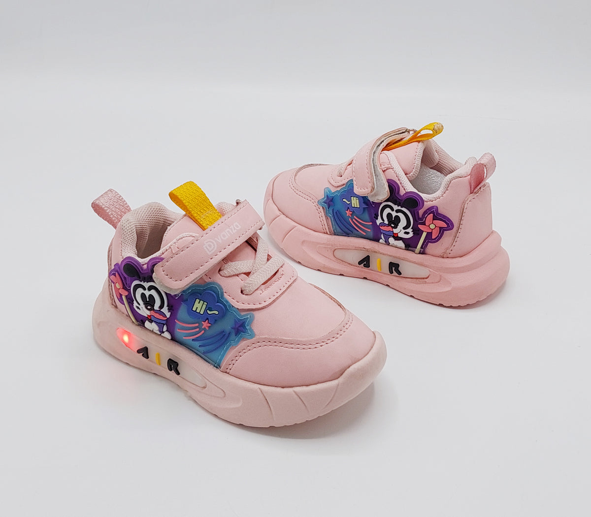 Lights in Sole Mickey theme Shoes for Kids - DVM1 (Pink)
