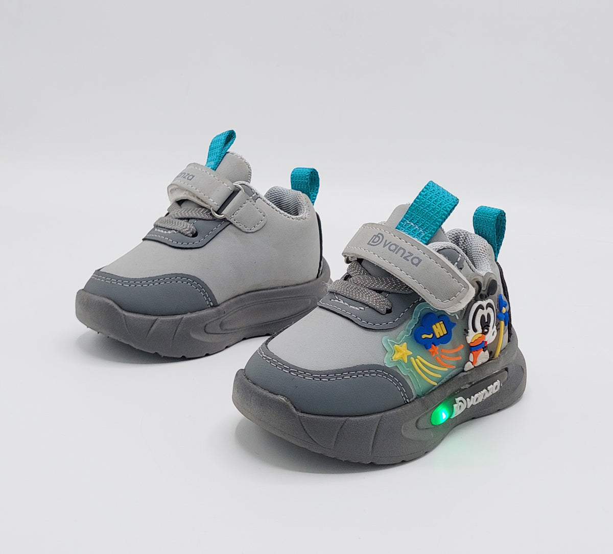 Lights in Sole Mickey theme Shoes for Kids - DVM1 (Gray)