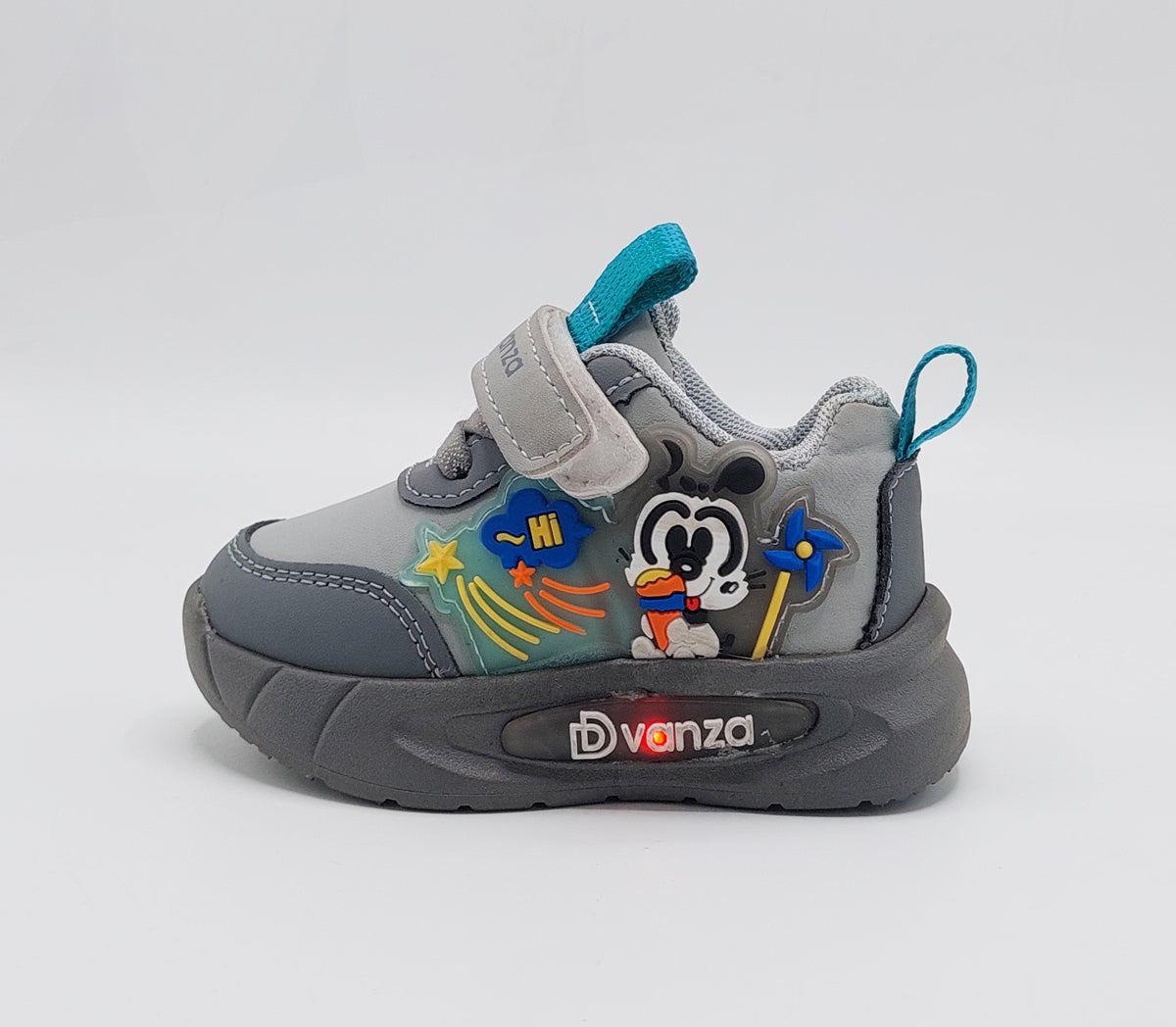 Lights in Sole Mickey theme Shoes for Kids - DVM1 (Gray)