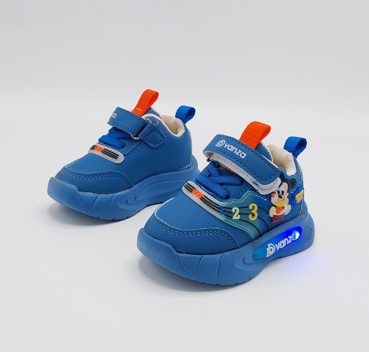 Lights in Sole Mickey theme Shoes for Kids - DVM2 (Blue)