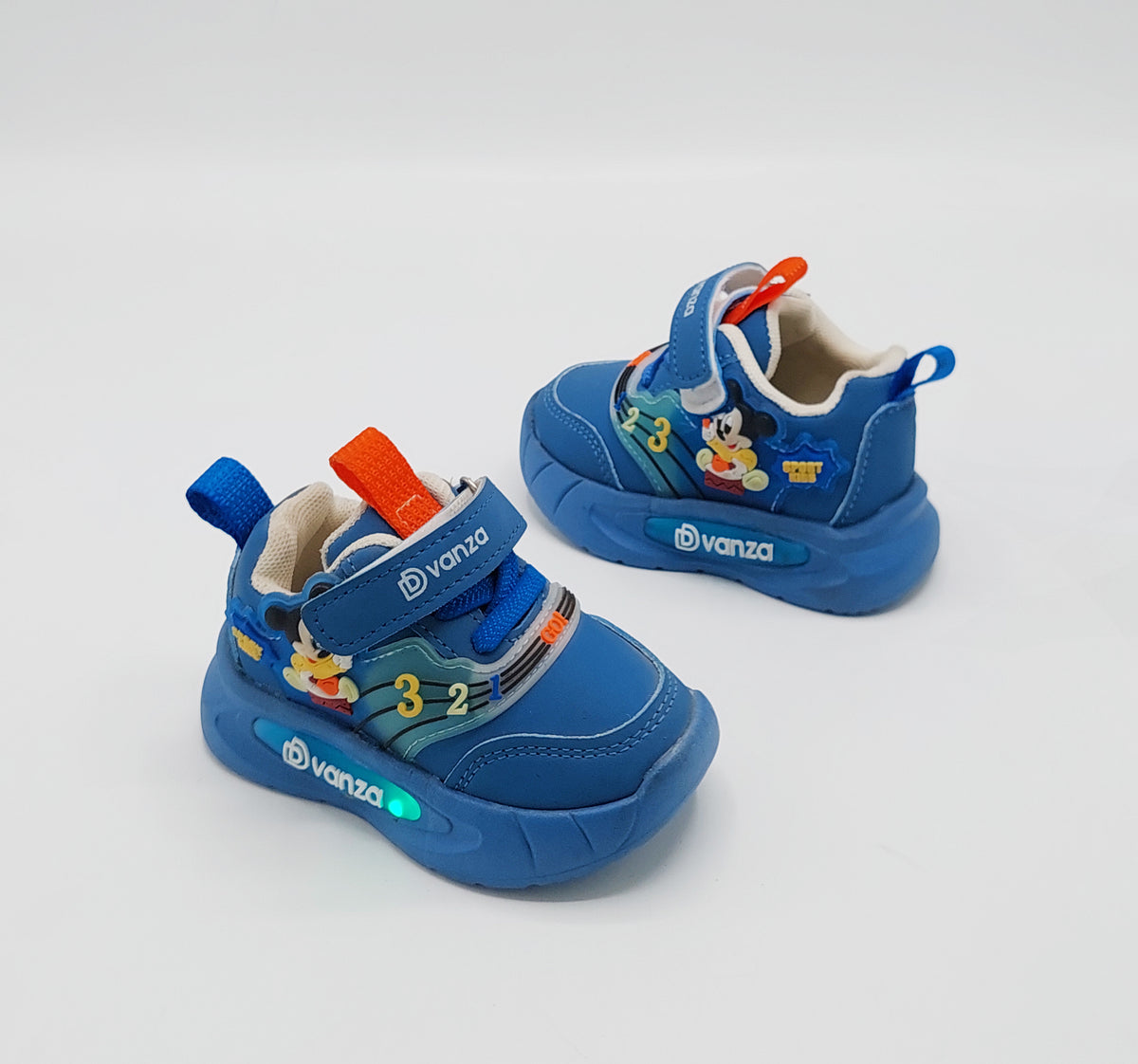 Lights in Sole Mickey theme Shoes for Kids - DVM2 (Blue)