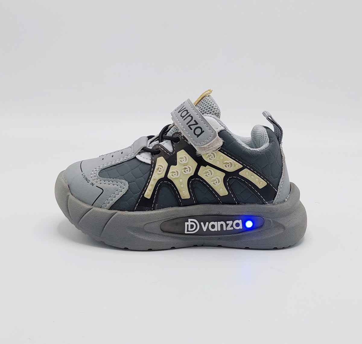 Lights in Sole Shoes for Kids - DVM6 (Gray)