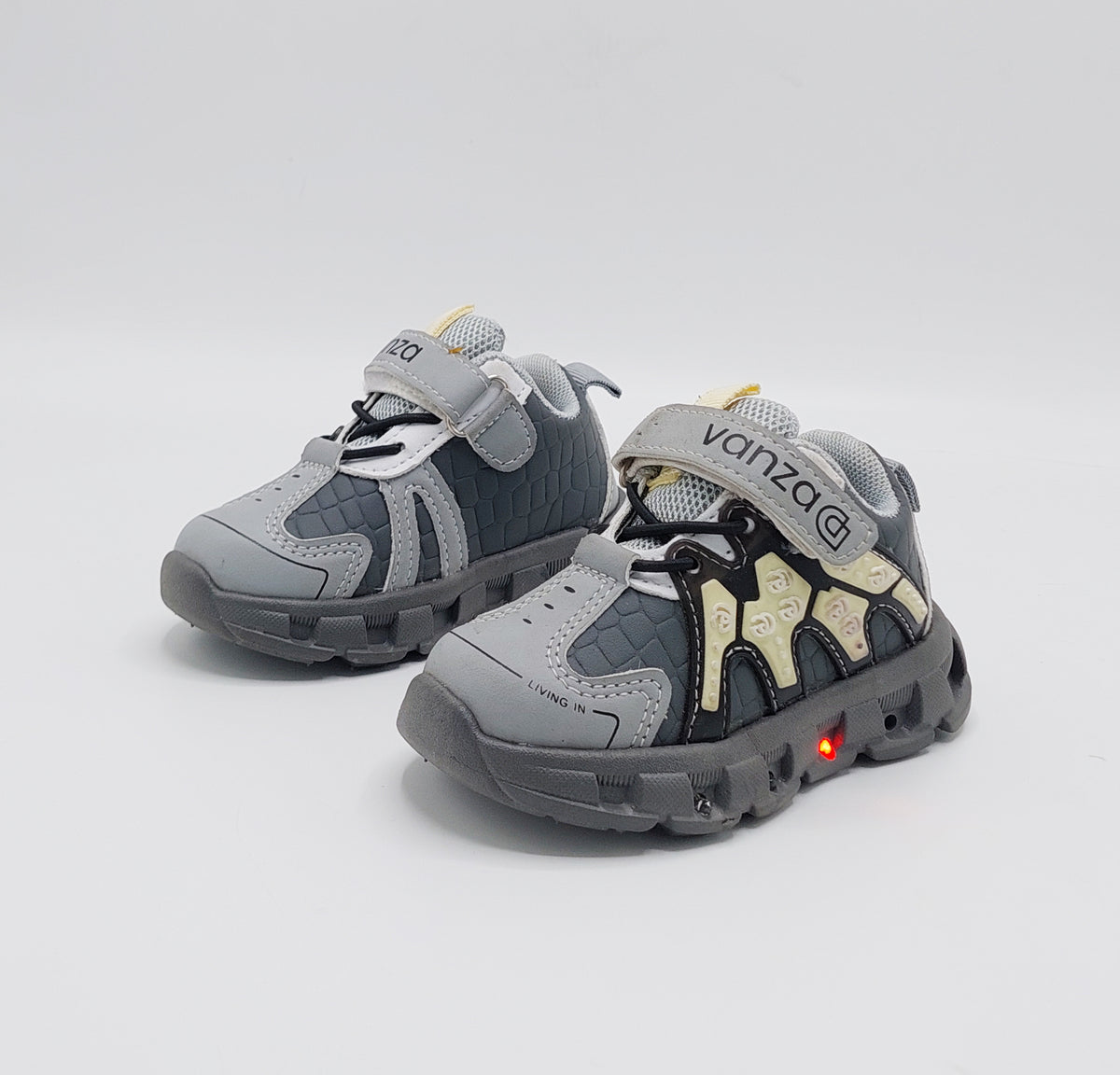 Lights in Sole Shoes for Kids - DVM6 (Gray)