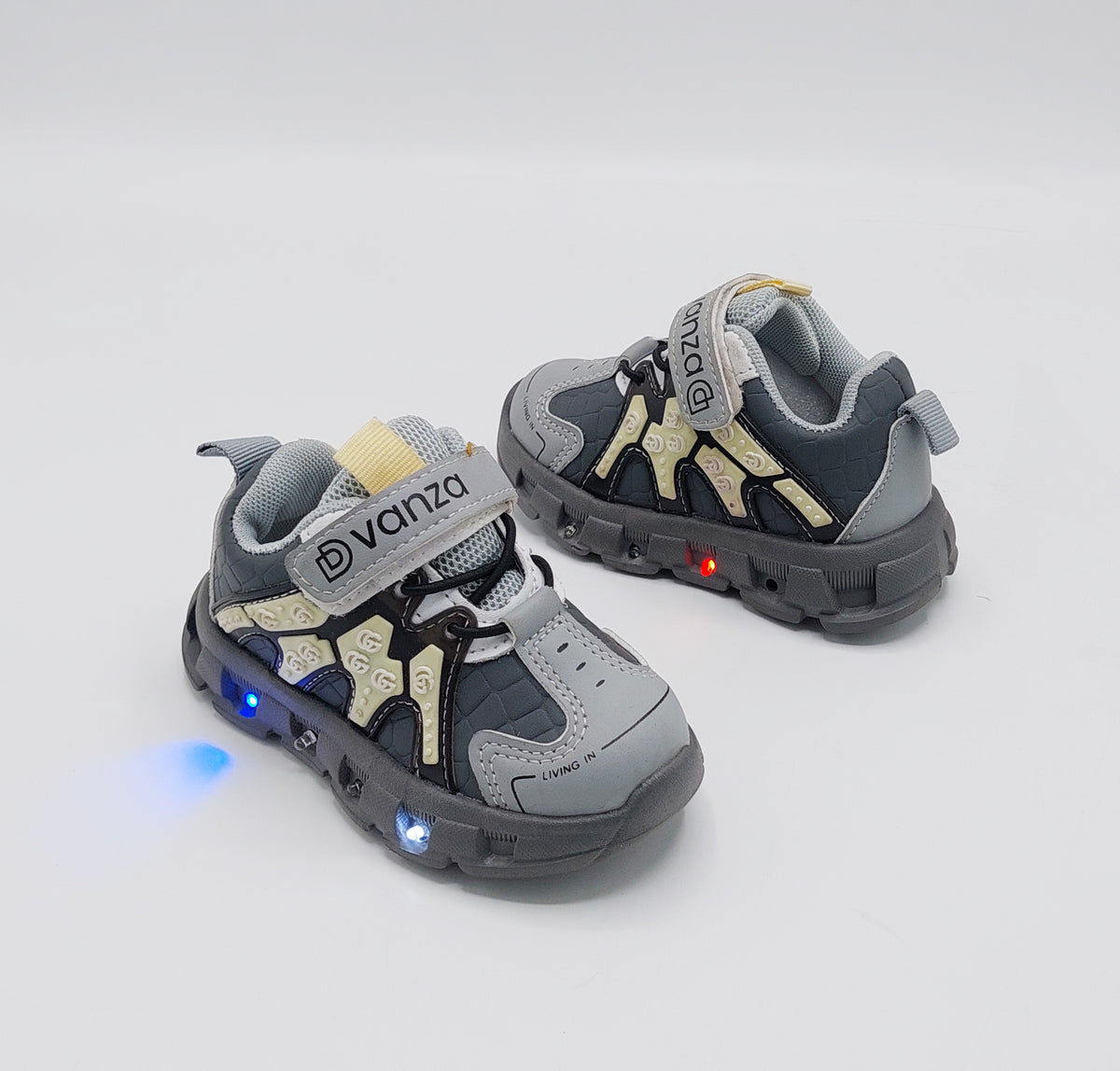 Lights in Sole Shoes for Kids - DVM6 (Gray)