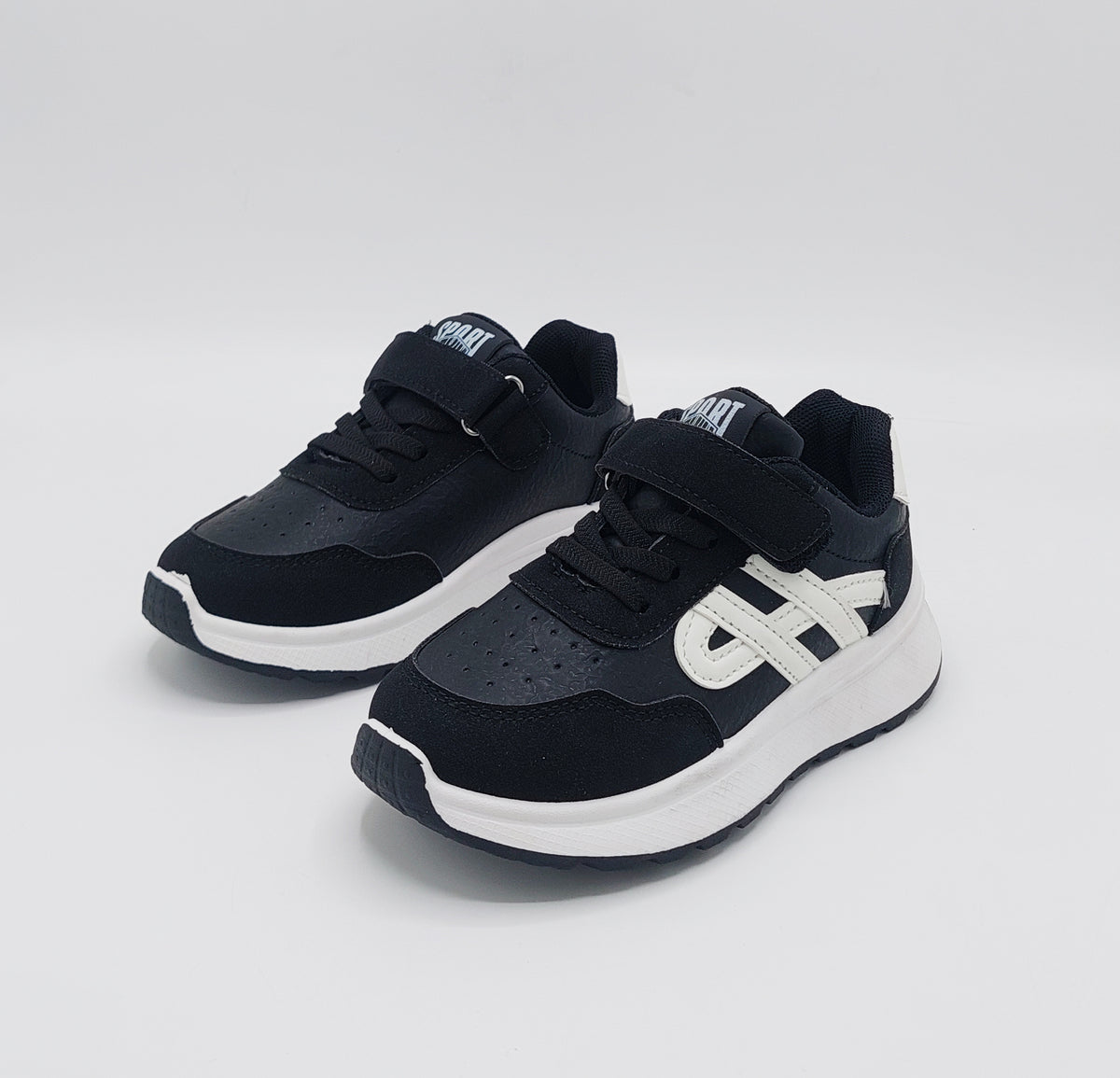 Premium Quality Trendy Look Sneakers for Kids - ART88 (Black)