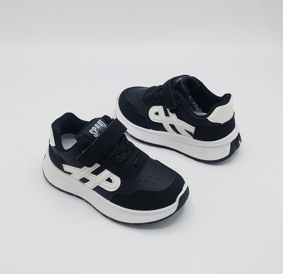 Premium Quality Trendy Look Sneakers for Kids - ART88 (Black)
