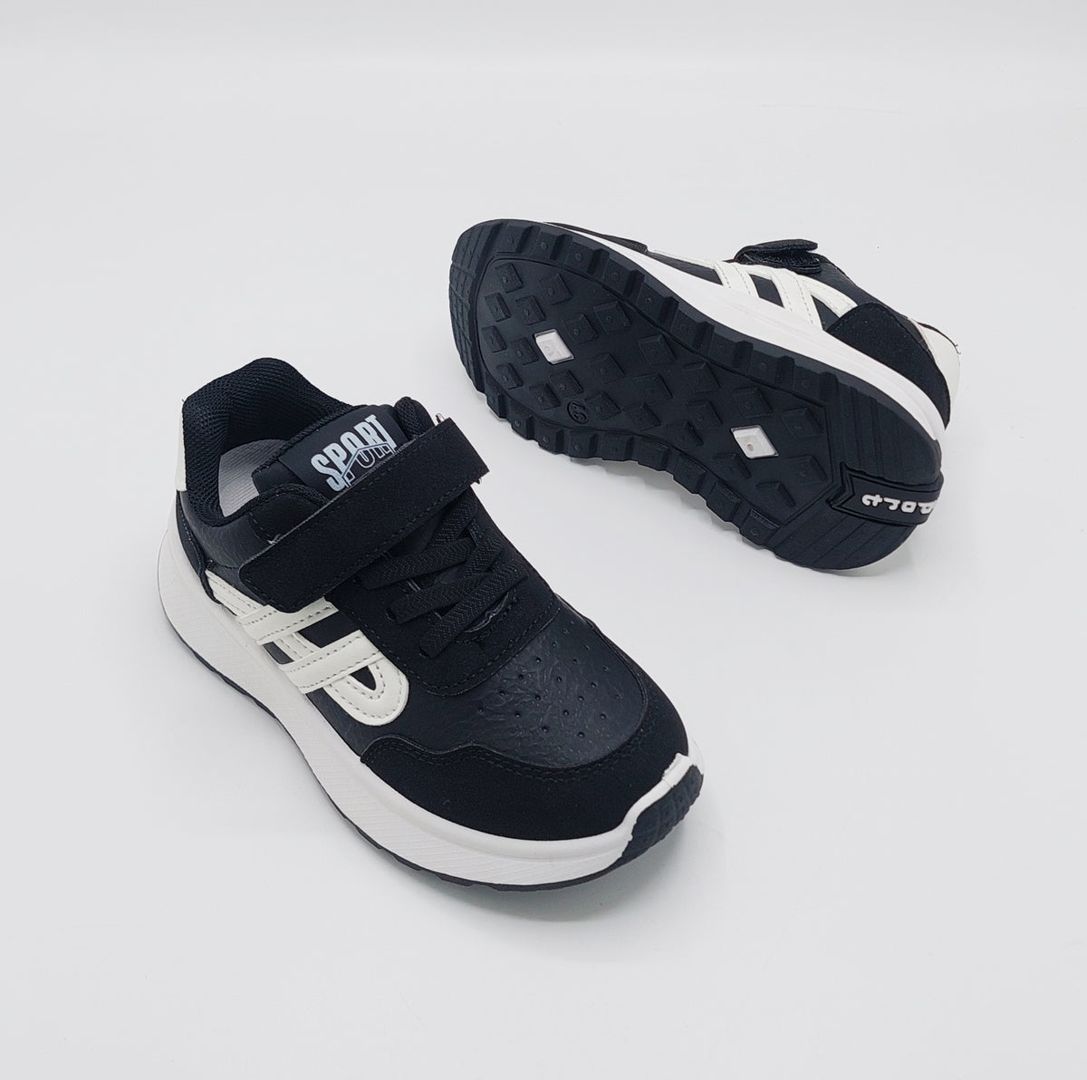 Premium Quality Trendy Look Sneakers for Kids - ART88 (Black)