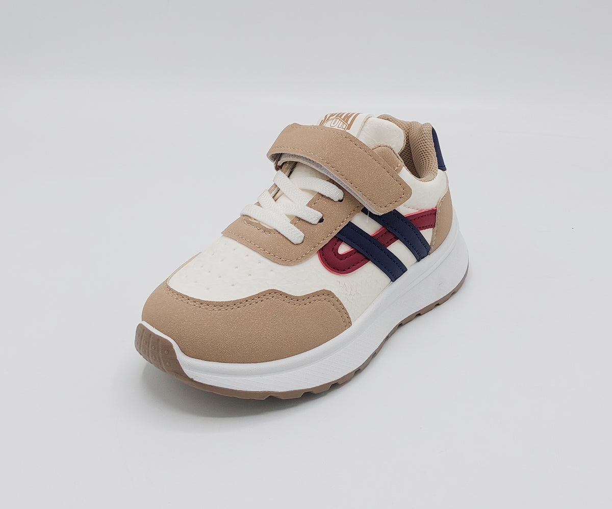Premium Quality Trendy Look Sneakers for Kids - ART88 (Beige)
