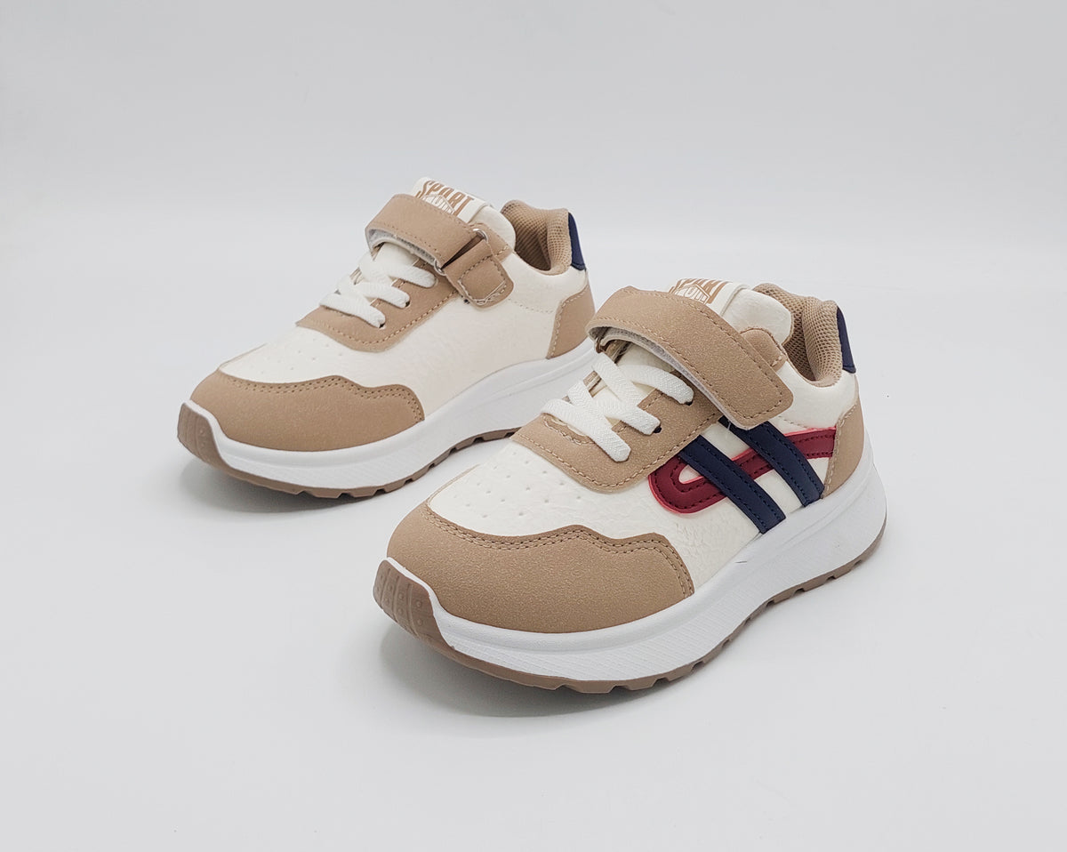 Premium Quality Trendy Look Sneakers for Kids - ART88 (Beige)