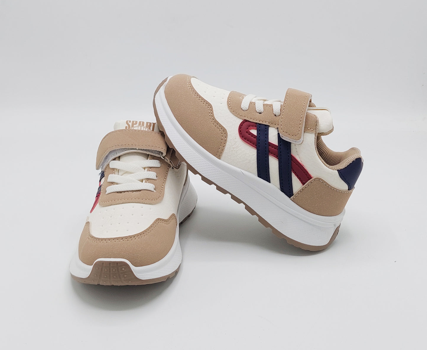 Premium Quality Trendy Look Sneakers for Kids - ART88 (Beige)