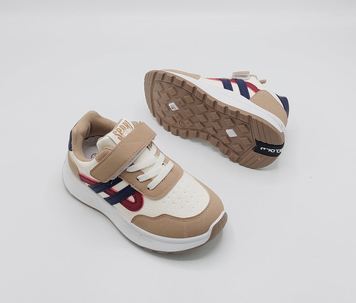 Premium Quality Trendy Look Sneakers for Kids - ART88 (Beige)