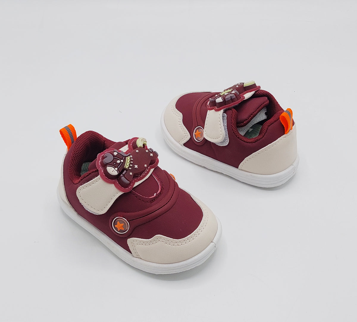 Touch Lights Soft Sole Shoes For Kids - BB1 (Maroon)