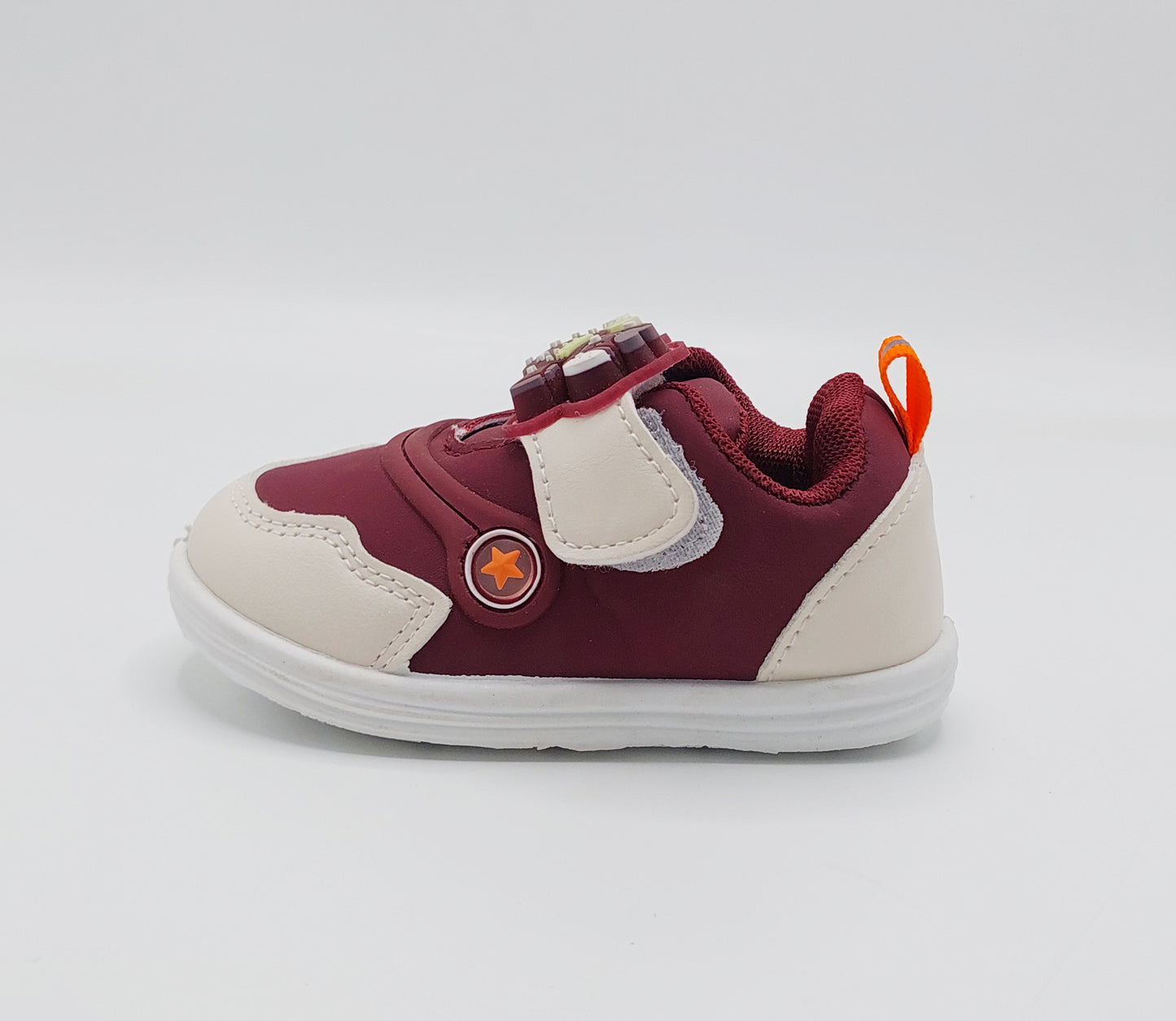 Touch Lights Soft Sole Shoes For Kids - BB1 (Maroon)