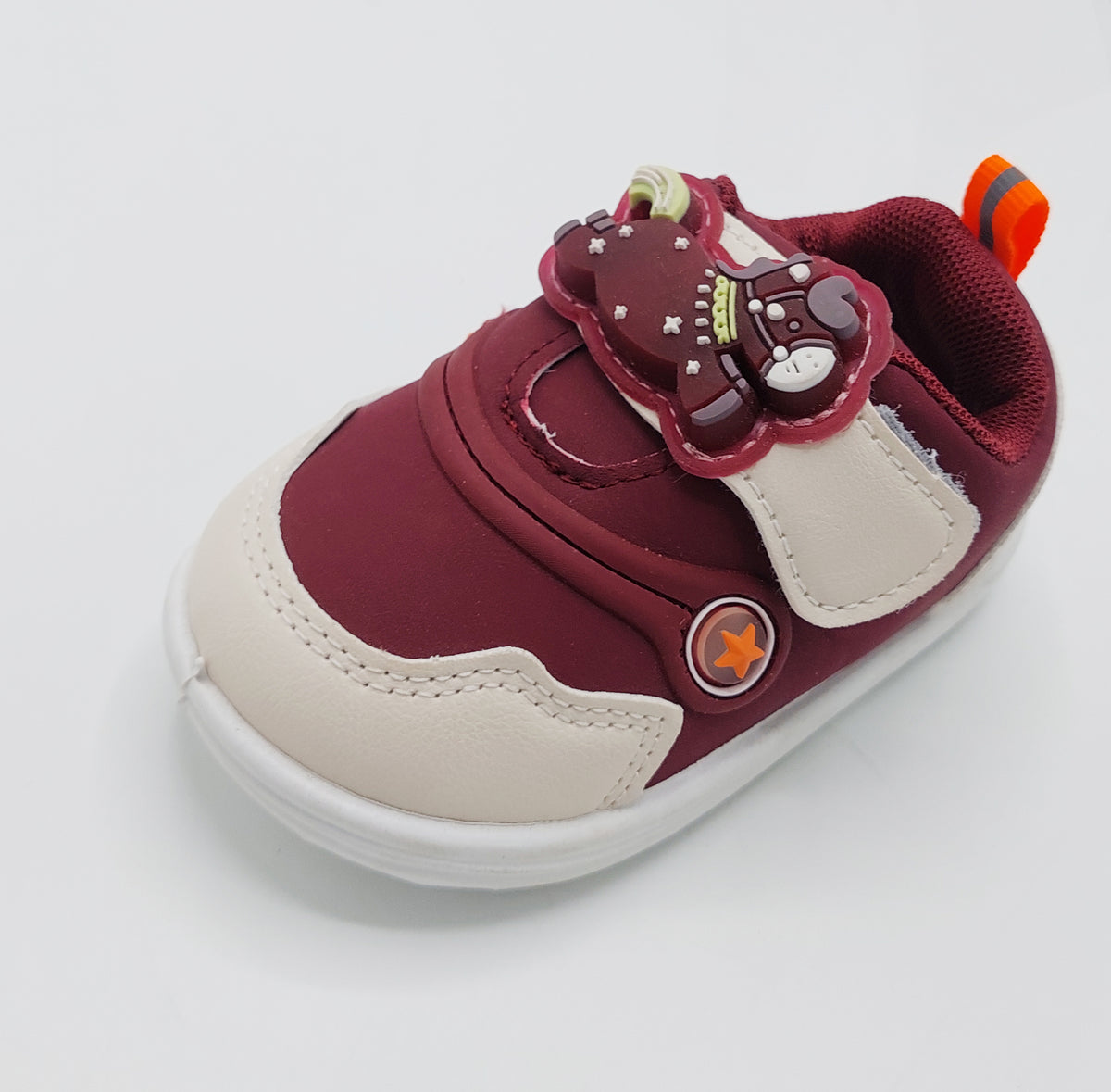 Touch Lights Soft Sole Shoes For Kids - BB1 (Maroon)