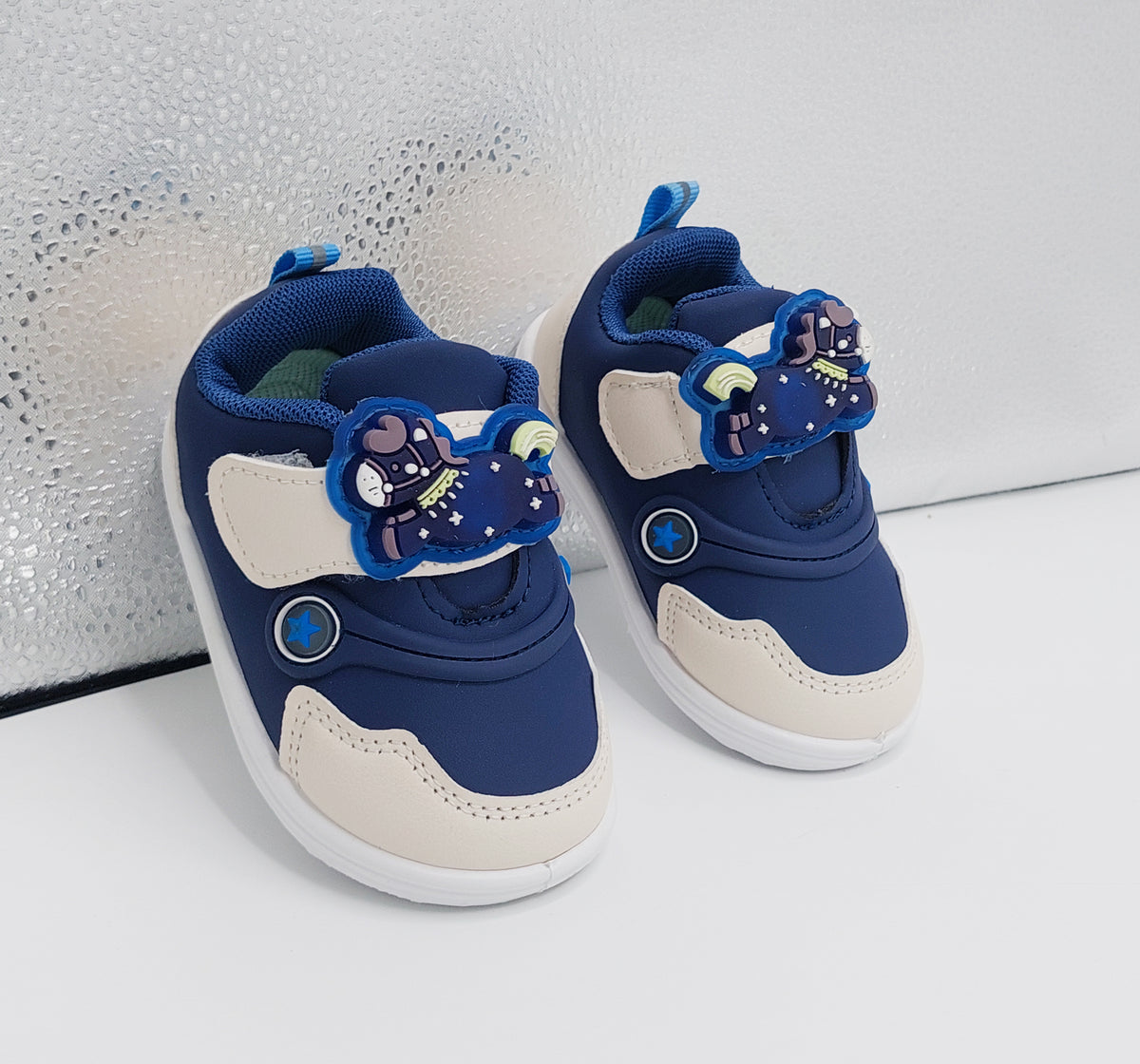 Touch Lights Soft Sole Shoes For Kids - BB1 (Blue)