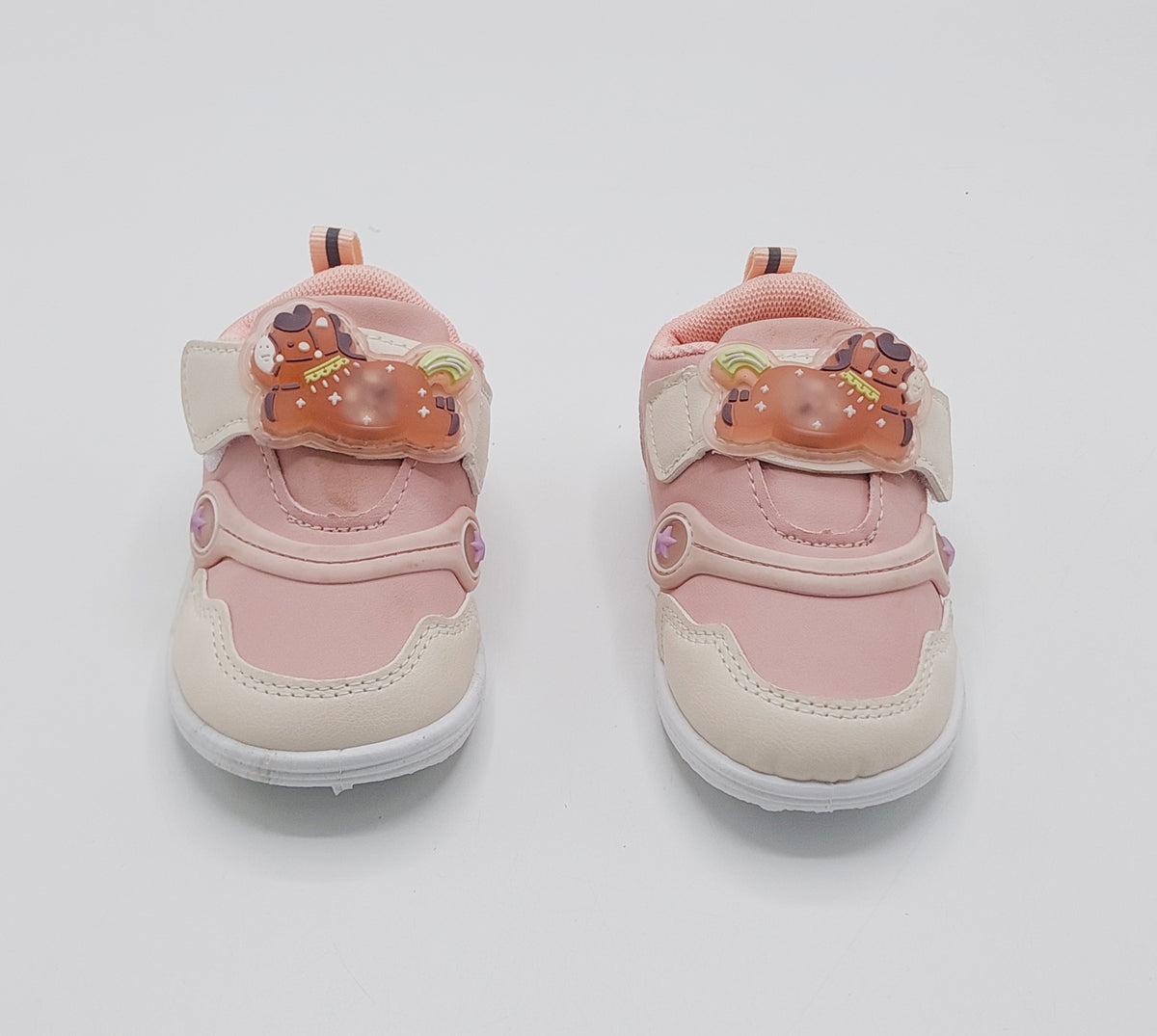Touch Lights Soft Sole Shoes For Kids - BB1 (Pink)