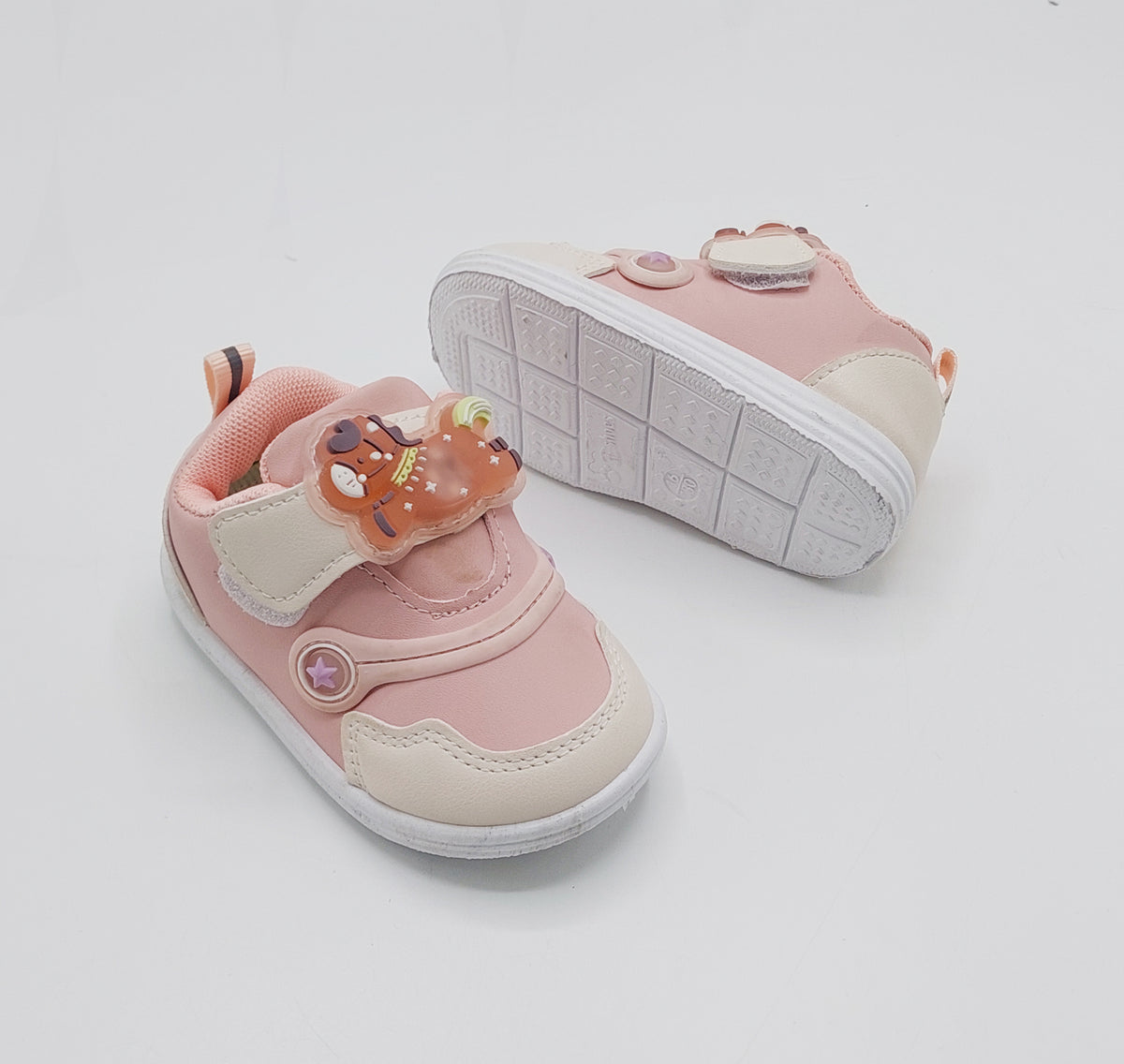 Touch Lights Soft Sole Shoes For Kids - BB1 (Pink)