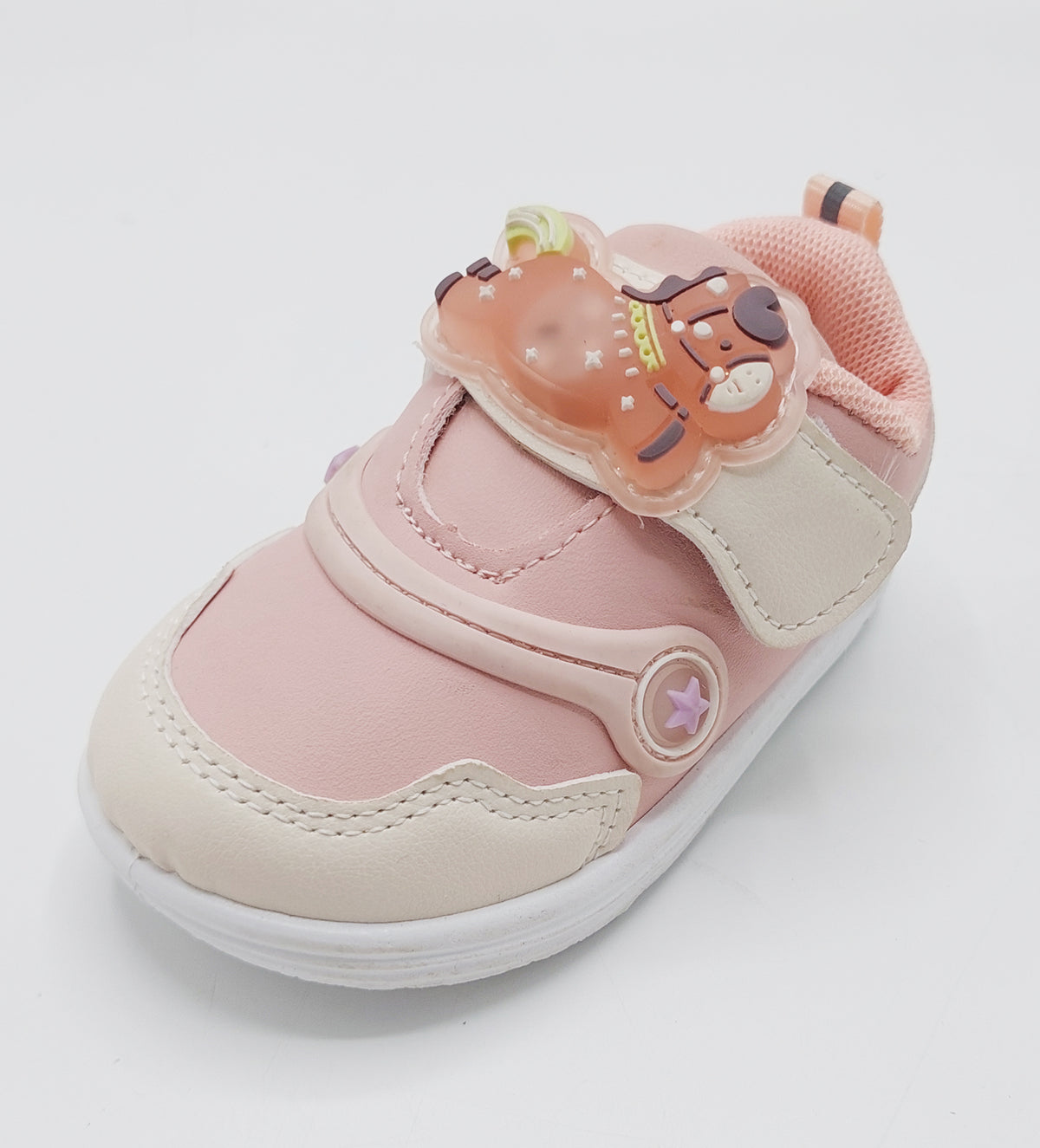 Touch Lights Soft Sole Shoes For Kids - BB1 (Pink)